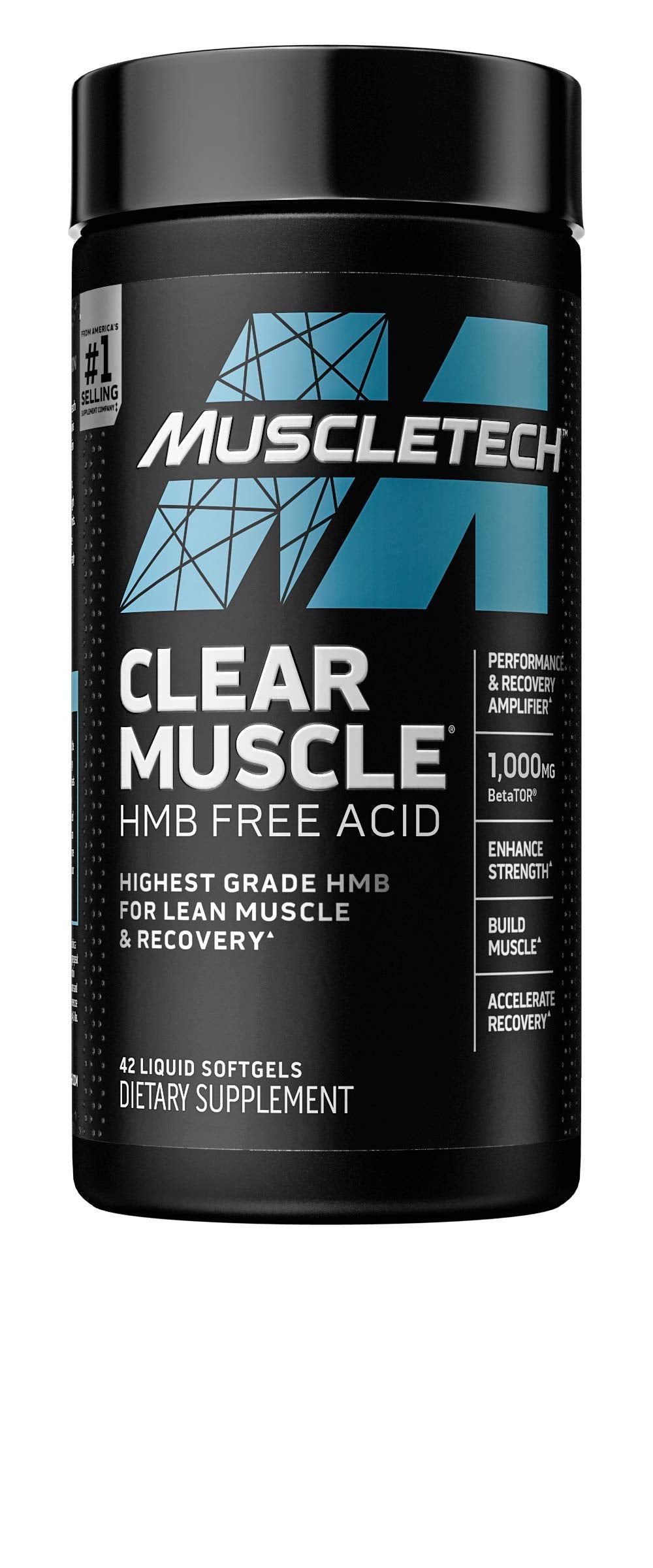 MuscleTech Muscle Builder with Peak ATP and Clear Muscle with HMB, Muscle Building Supplements for Men & Women, 30 + 42 Count