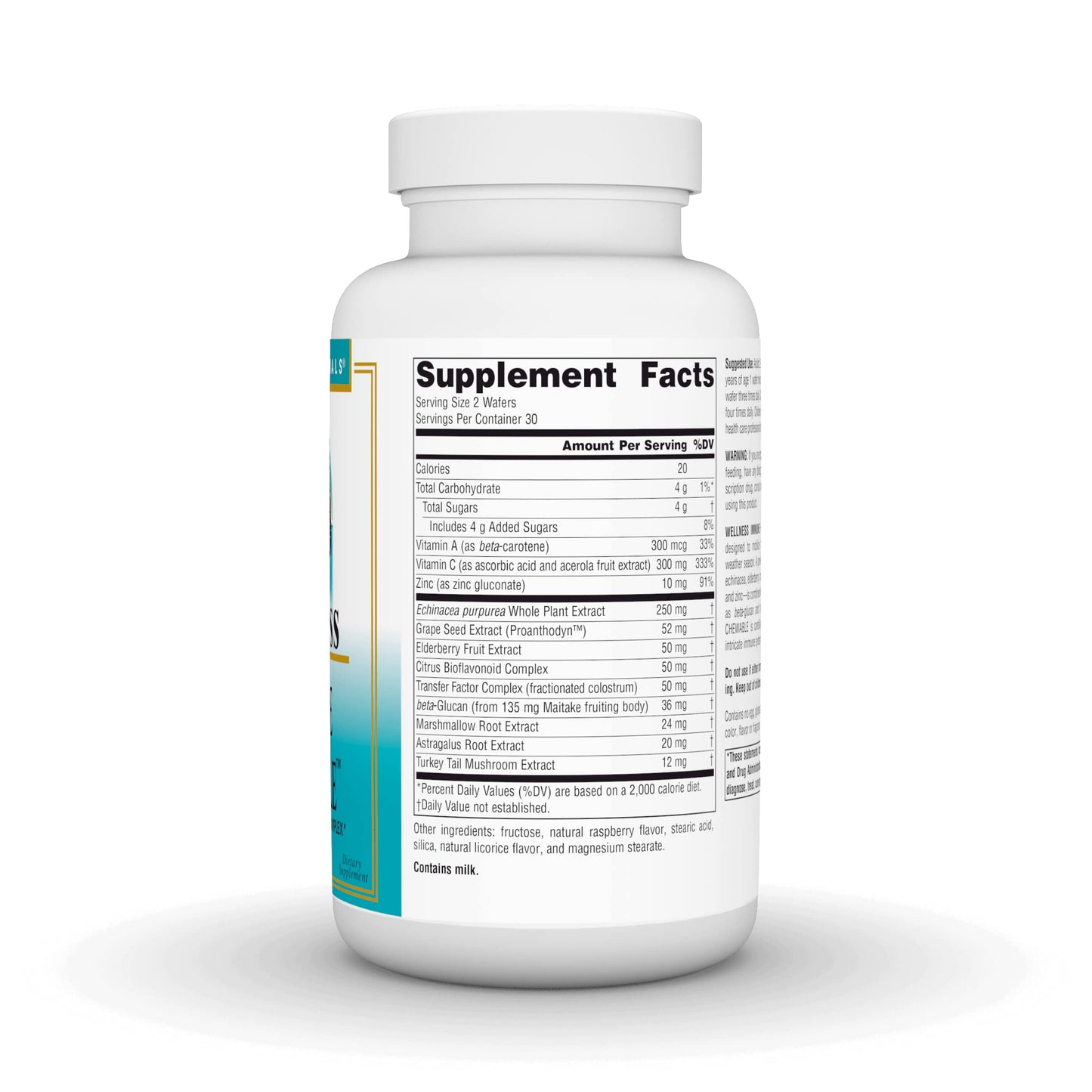 Pre-Order | Arrives in 5–10 Days – Source Naturals Wellness Immune Chewable, Great-Tasting Defense Complex* - 60 Wafers
