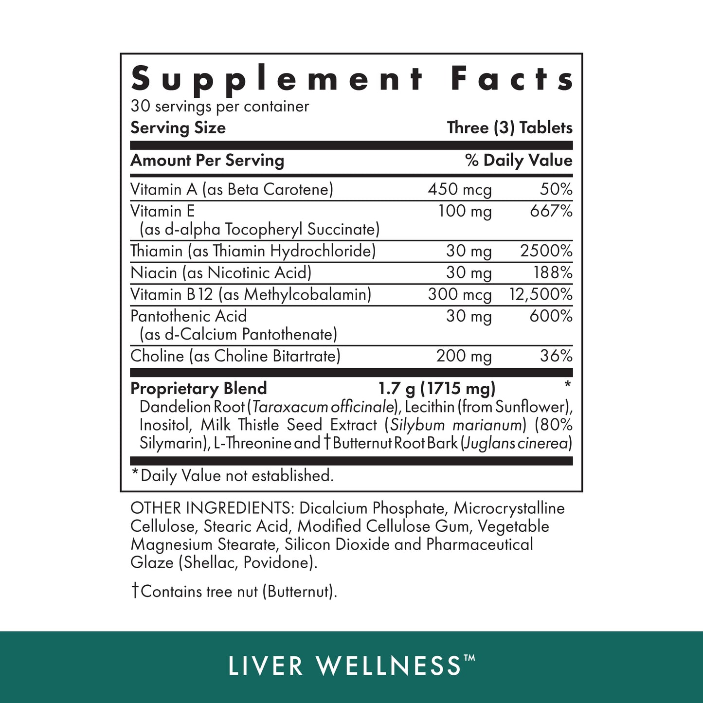 MICHAEL'S Health Naturopathic Programs Liver Wellness - 90 Vegetarian Tablets - Contains Nutrients for Liver Support - Kosher - 30 Servings