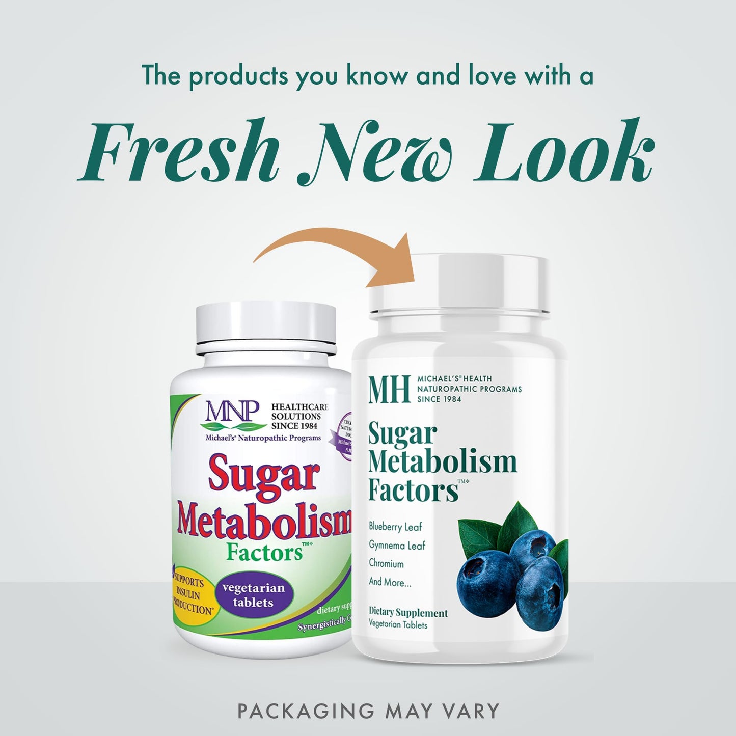 MICHAEL'S Health Naturopathic Programs Sugar Metabolism Factors - 90 Vegetarian Tablets - Nutrients to Support The Production of Insulin - Vegetarian, Gluten Free, Kosher - 15 Servings