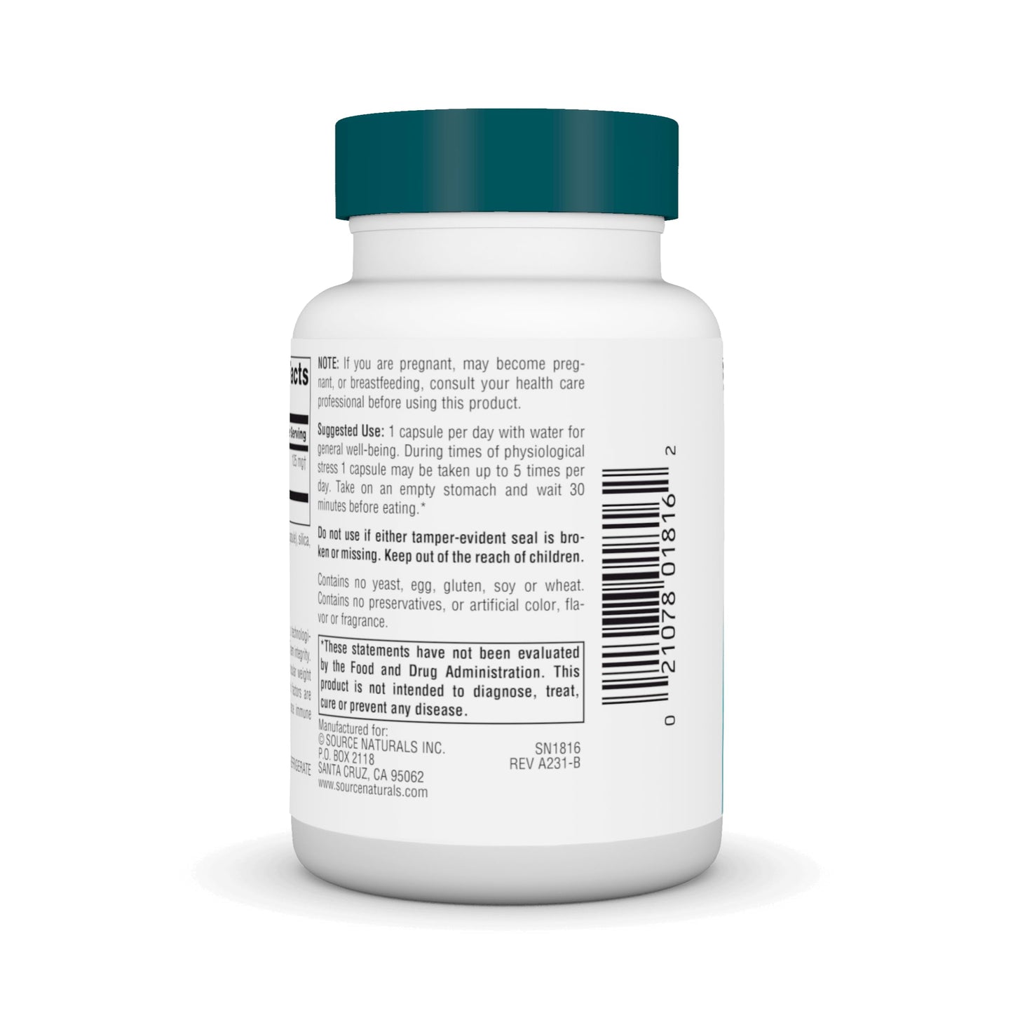 Source Naturals Wellness Transfer Factor, Supports Immune System Response* 125mg, 60 Capsules