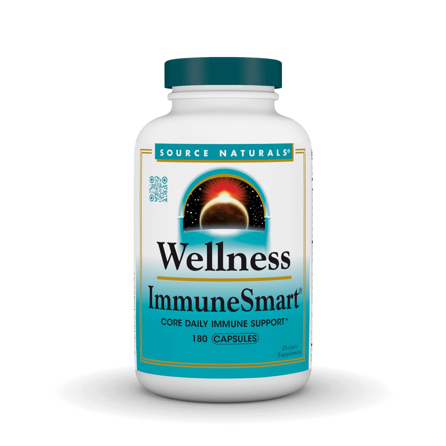Pre-Order | Arrives in 5–10 Days – Source Naturals Wellness ImmuneSmart - Core Daily Immune Support* - 180 Capsules