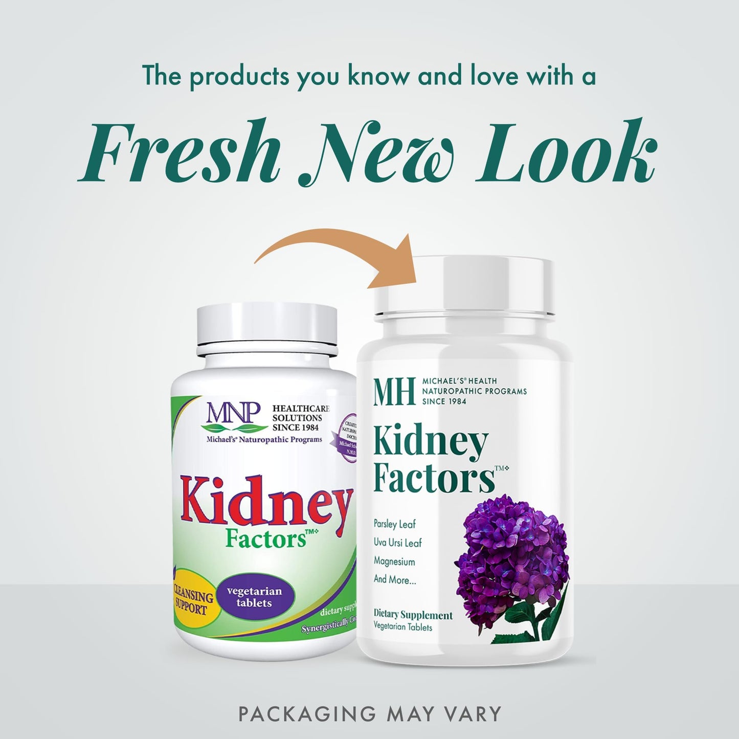 MICHAEL'S Health Naturopathic Programs Kidney Factors - 60 Vegetarian Tablets - Nutrients for Kidney Function - Gluten Free, Kosher - 20 Servings
