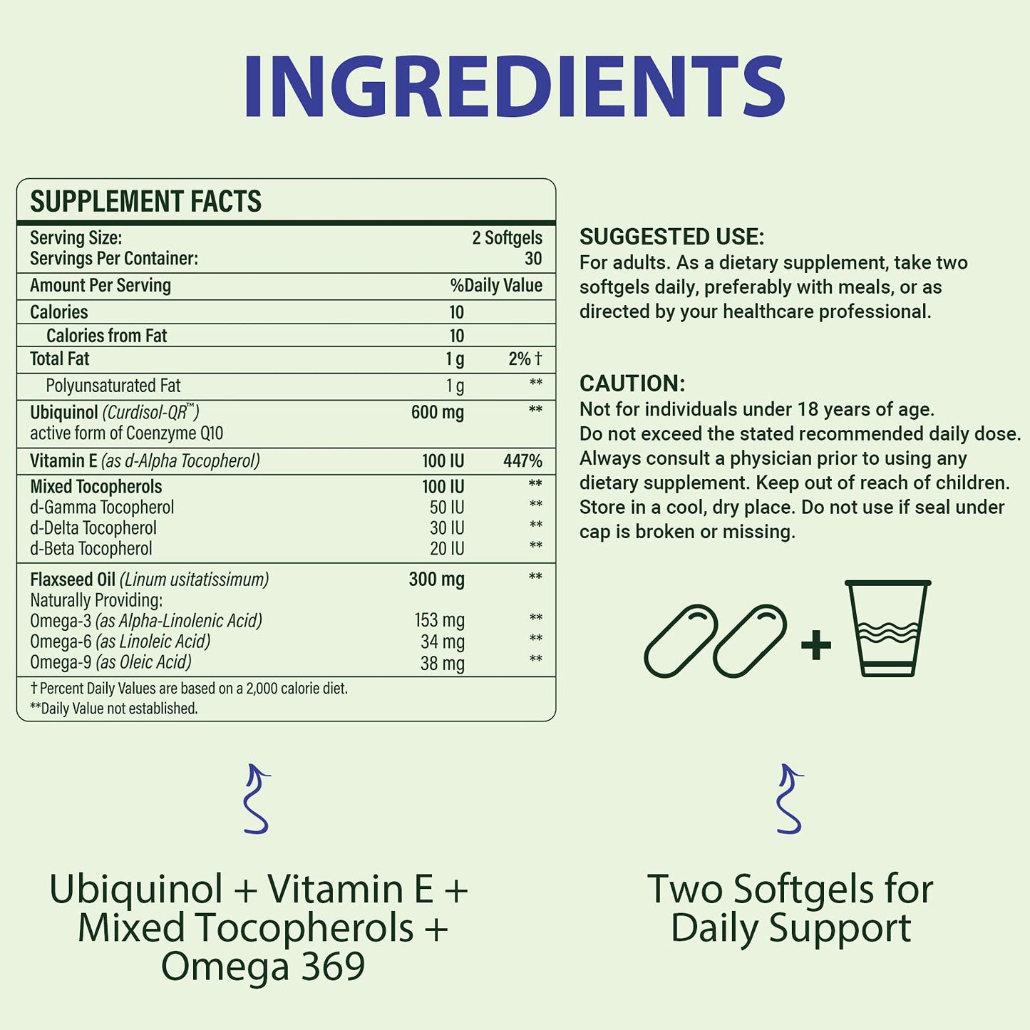 Pre-Order | Arrives in 5–10 Days – CoQ10 600mg Softgels | High Absorption CoQ10 Ubiquinol Supplement | Reduced Form Enhanced with Vitamin E & Omega 3 6 9 | Antioxidant Powerhouse Good for Health| 240 Softgels