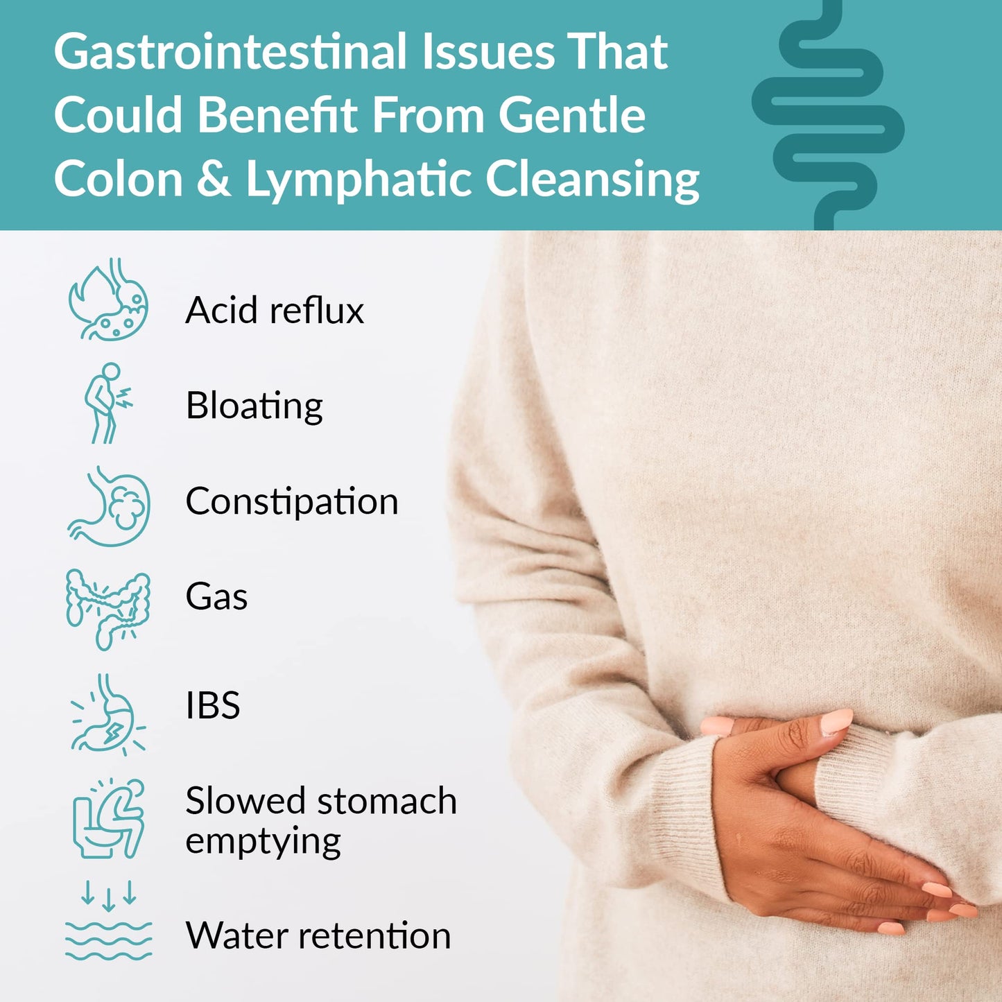 Organixx Lymphatic & Colon Cleanse Supplement, 250 Million CFU Probiotics for Gut Health, Digestive & Lymphatic Support, Gluten Free, Non GMO, 60 Vegetarian Capsules