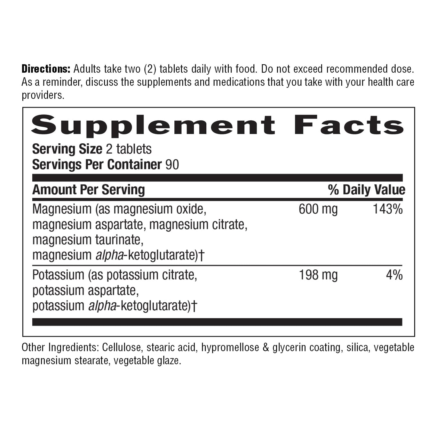 Pre-Order | Arrives in 5–10 Days – Country Life Magnesium and Potassium Supplement for Heart Health, Cardiovascular Support, Immune System and Bone Health, Gluten-Free