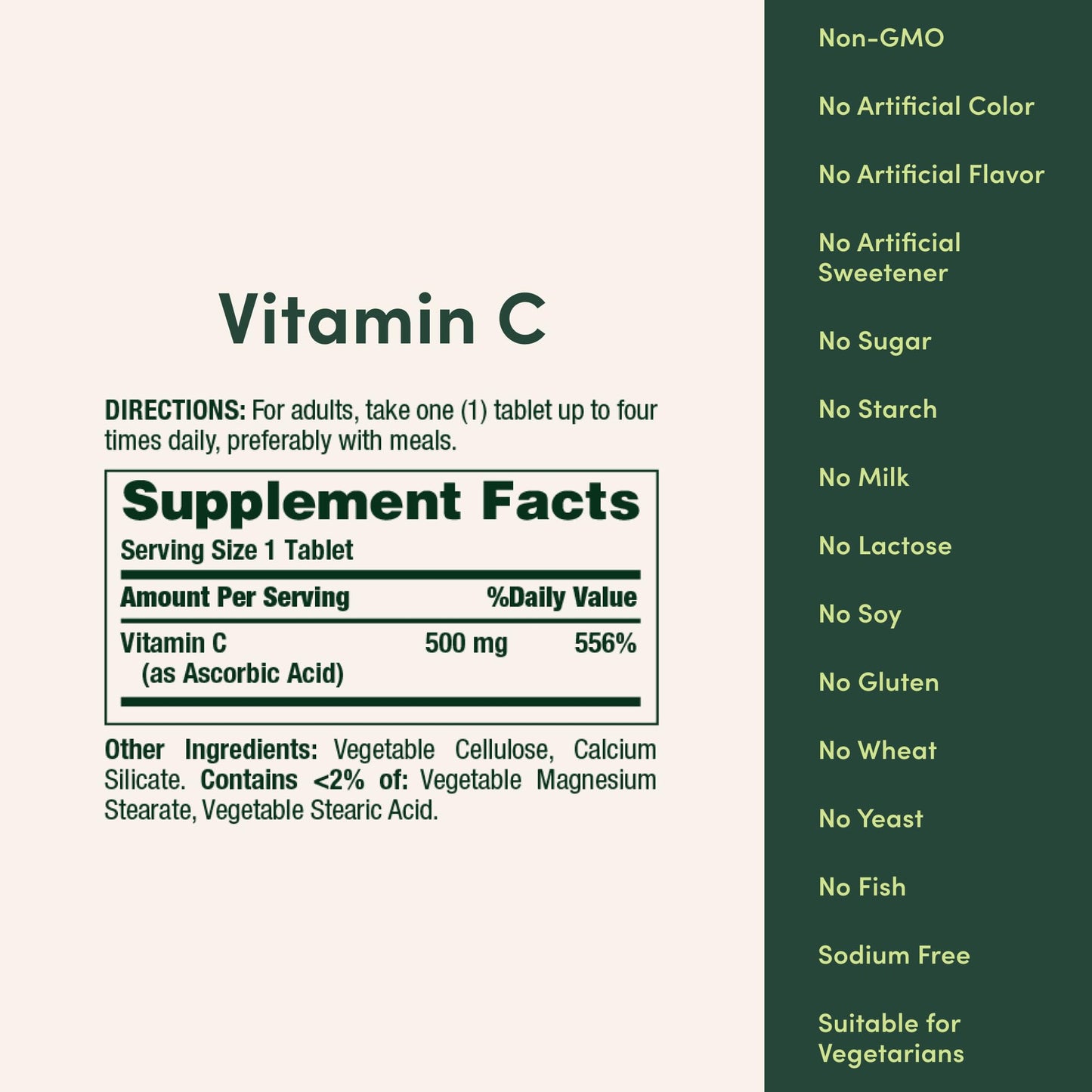 Nature's Bounty Vitamin C, Supports a Healthy Immune System, Vitamin Supplement, 500mg, 250 Tablets