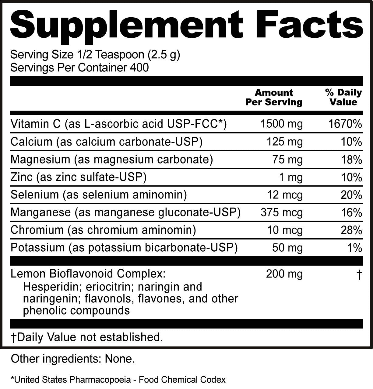 NutriBiotic - Ascorbate Bio-C, 2.2 Lb. | Effervescent Vitamin C Powder with Lemon Bioflavonoids & Minerals Calcium, Magnesium, Zinc, Selenium & More | for Bioavailable Antioxidant & Collagen Support