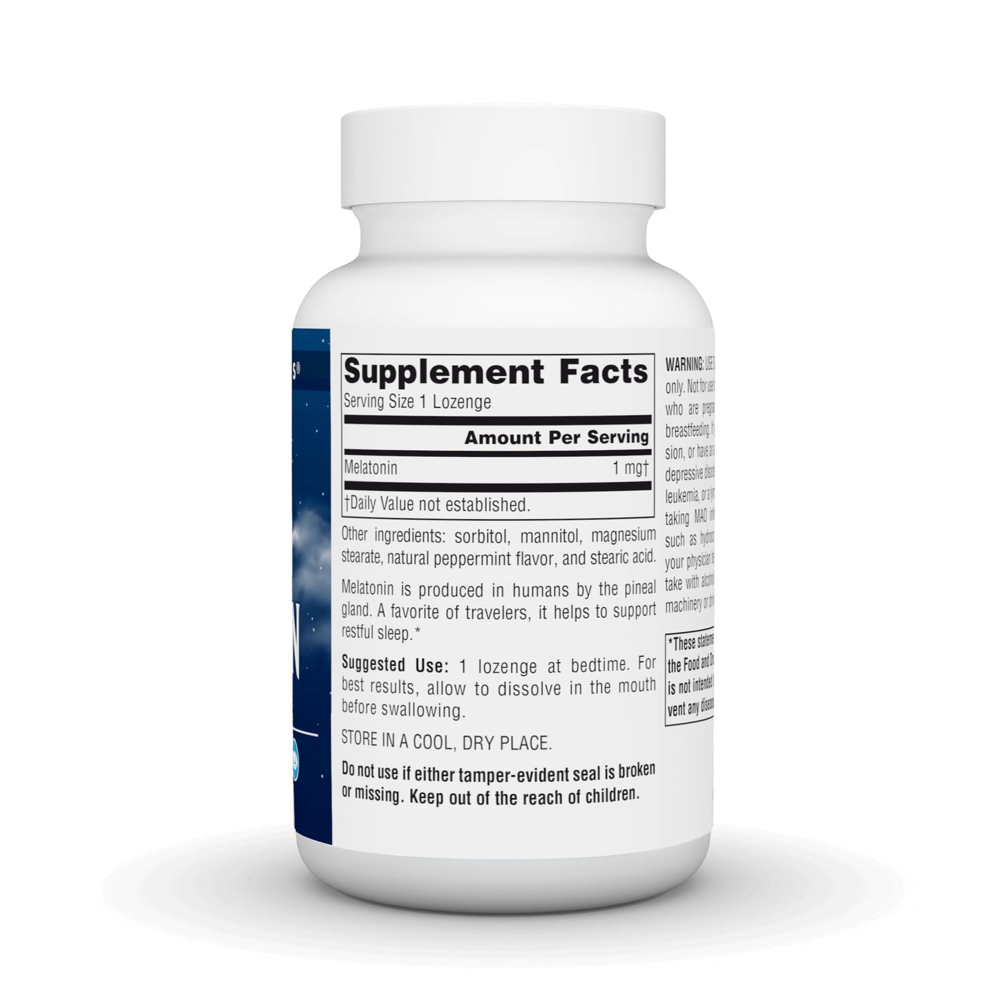 Pre-Order | Arrives in 5–10 Days – Source Naturals Melatonin Helps Promote Sleep* 1 mg - 300 Peppermint Flavored Lozenges