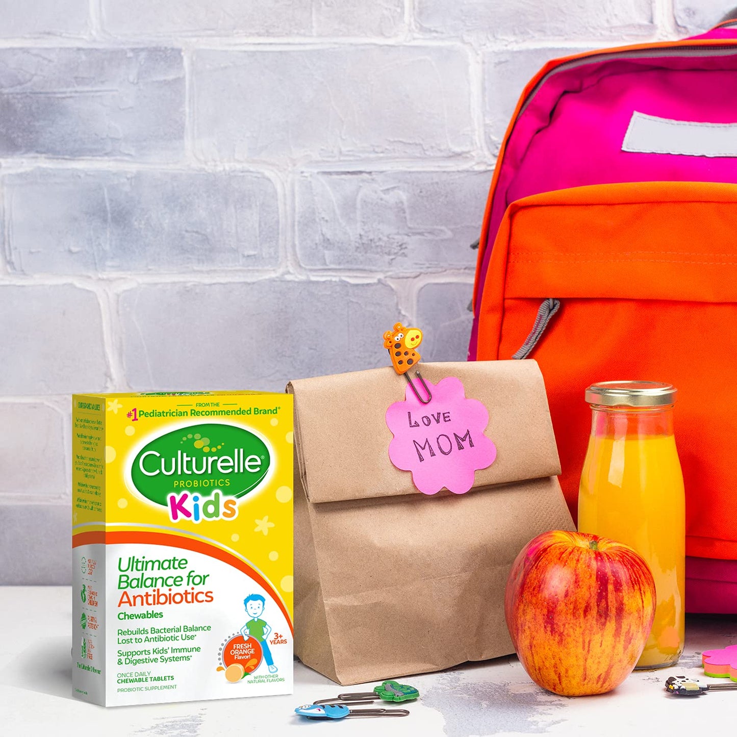 Pre-Order | Arrives in 5–10 Days – Culturelle Probiotics Ultimate Balance Probiotic for Antibiotics Ages 3+,20 Count,Orange,Probiotic for Kids Helps Restore Good Bacteria Lost During Antibiotic Use & Supports A Healthy Immune System