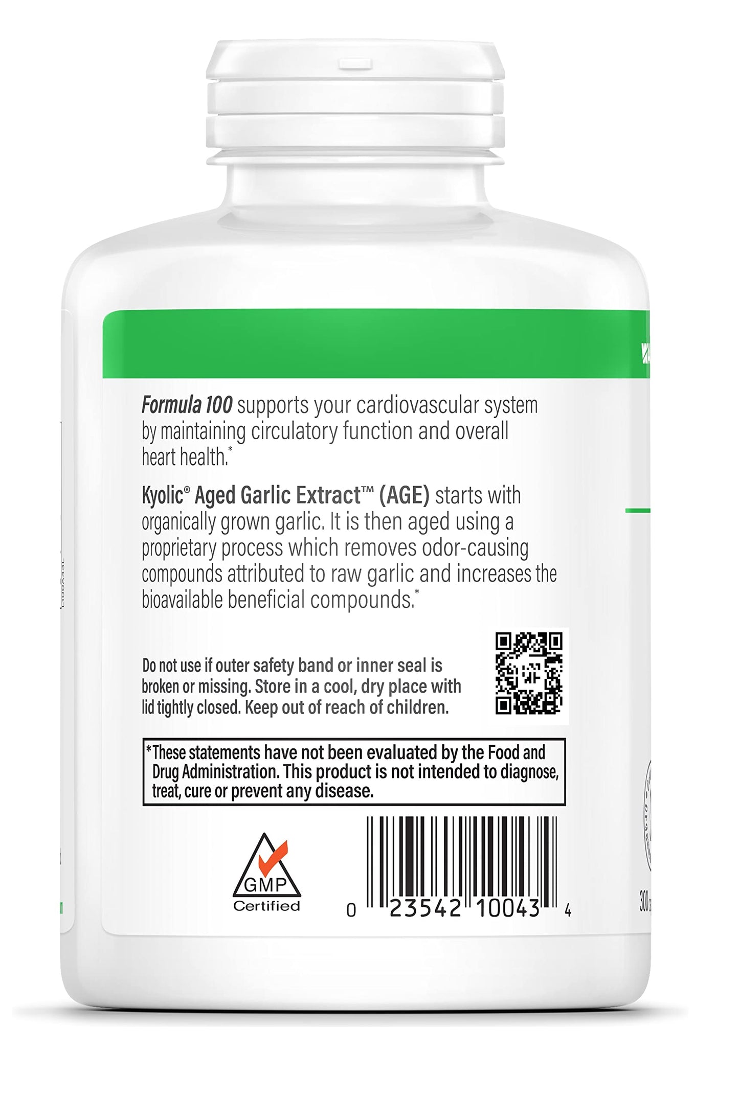 Kyolic Aged Garlic Extract Formula 100, 300 Capsules