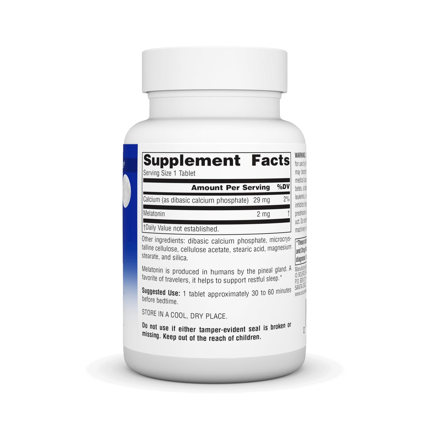 Pre-Order | Arrives in 5–10 Days – Source Naturals Melatonin 2 mg - 240 Time Release Tablets