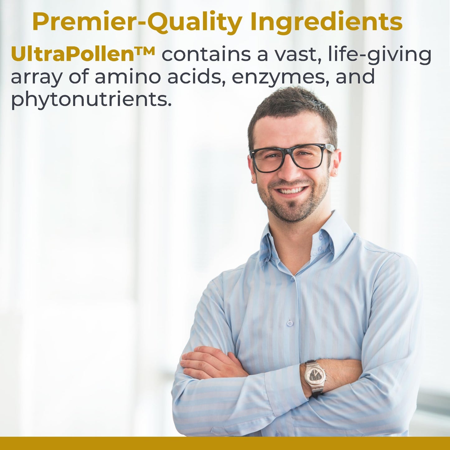 Premier Research Labs UltraPollen - Bee Pollen Supplement, Rye Pollen Extract, Prostate Health, Bee Pollen Extract from Rye Flower with Amino Acids, Supplement for Men & Women- 45 Vegetarian Capsules
