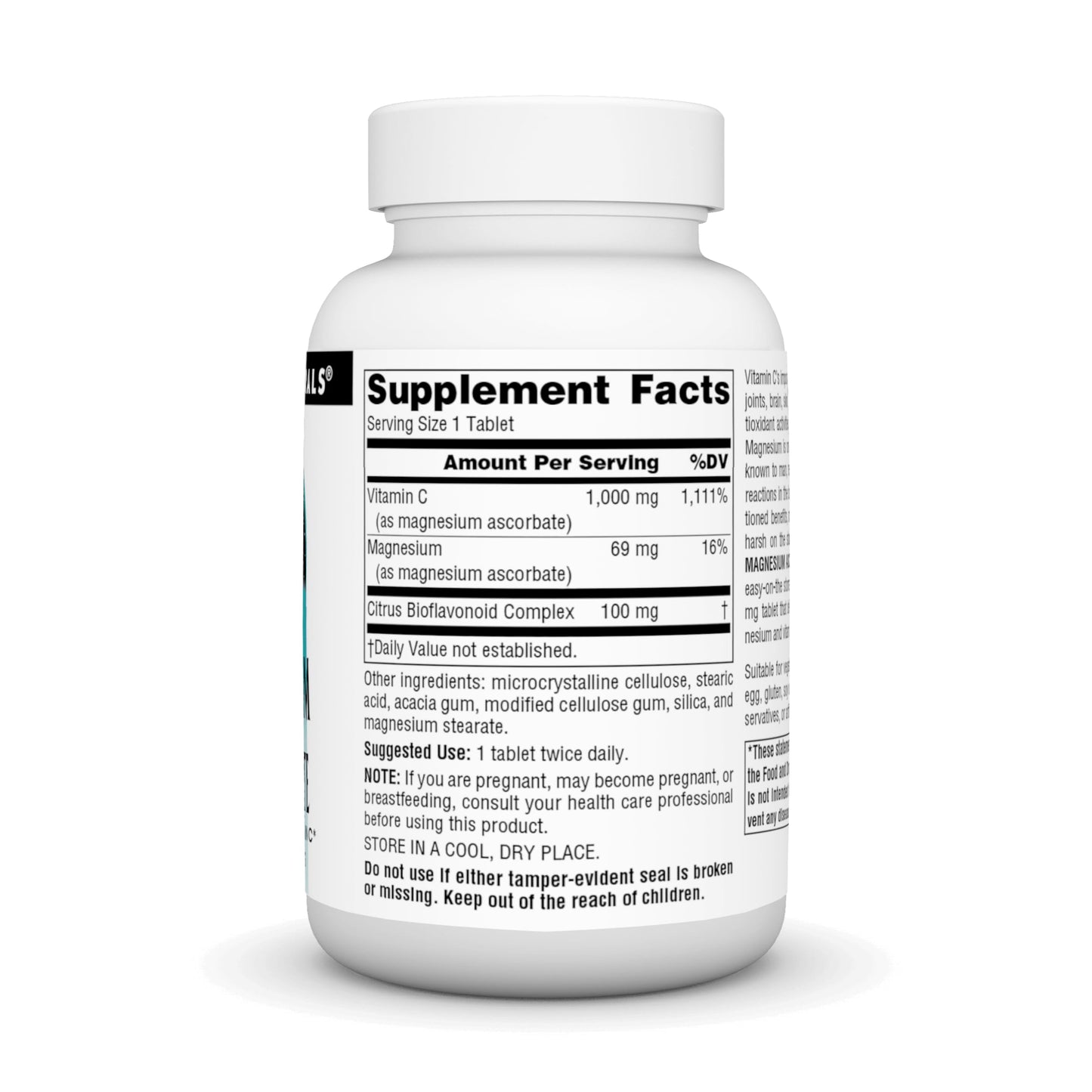 Pre-Order | Arrives in 5–10 Days – Source Naturals Magnesium Ascorbate, Non-Acidic Vitamin C* -1000 mg, 60 Tablets