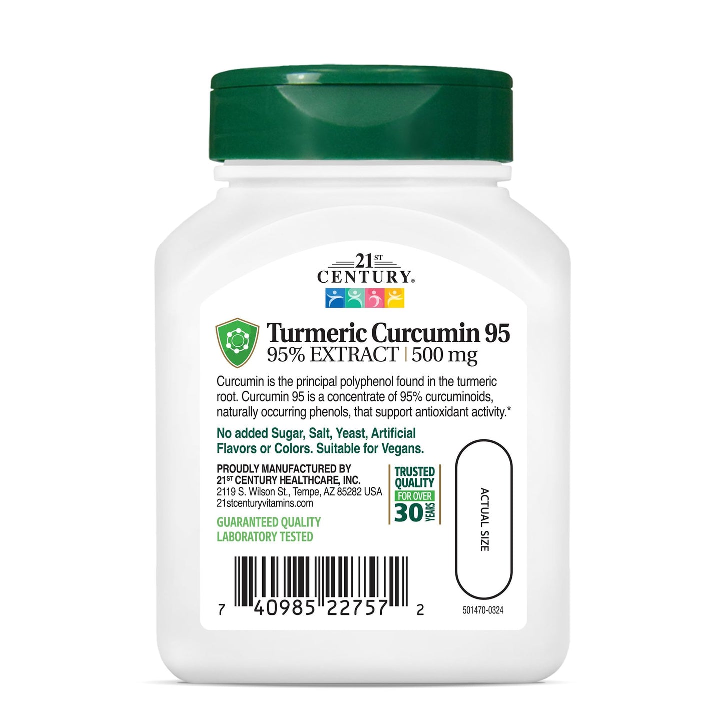 Pre-Order | Arrives in 5–10 Days – 21st Century Curcumin 95 Herbal Supplements, 45 Count (22757)