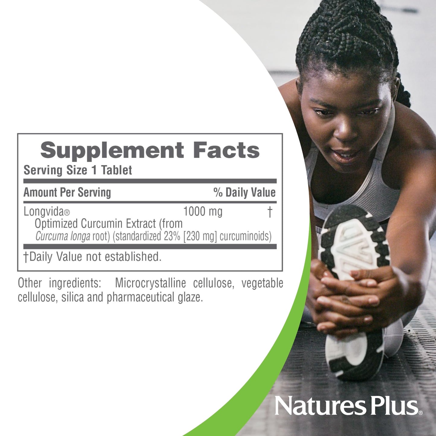 Natures Plus PRO Longvida Curcumin 1000 mg - 30 Tablets - Promotes Healthy Free Radical Protection - Non-GMO, Vegan & Gluten Free - 30 Servings