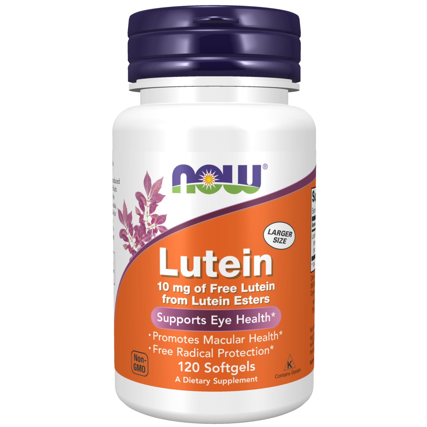 NOW Foods Lutein 10 mg Softgels, 2-PACK