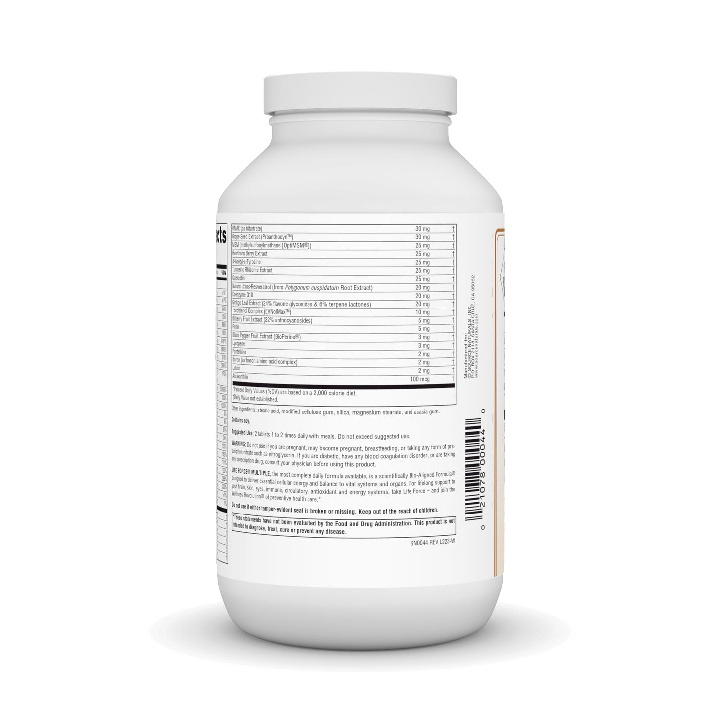 Pre-Order | Arrives in 5–10 Days – Source Naturals Life Force Multiple, No Iron, Enegry Activator* - 180 Tablets