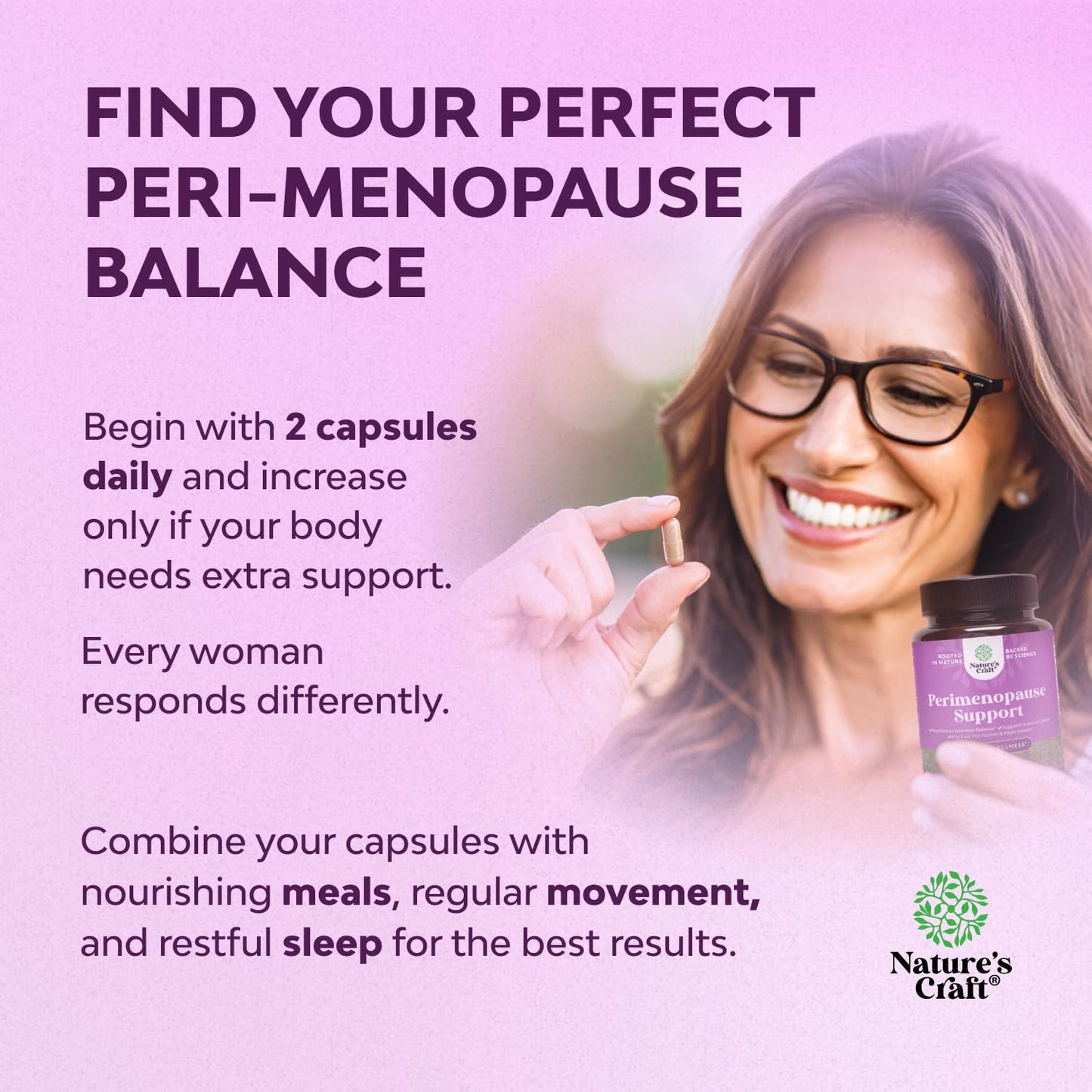 Pre-Order | Arrives in 5–10 Days – Complete Perimenopause Supplement for Women - Multibenefit Menopause Ease for Women with Maca Root Vitex Berry & Black Cohosh for Hot Flashes Night Sweats Hormone Balance and Mood Support (1 Month)