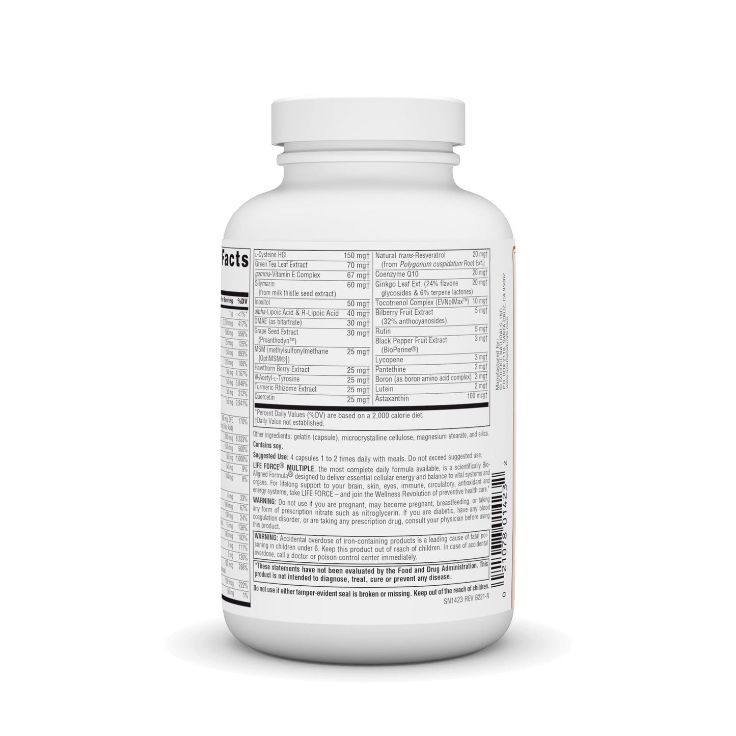 Pre-Order | Arrives in 5–10 Days – Source Naturals Life Force Multiple Energy Activator*, 180 Capsules