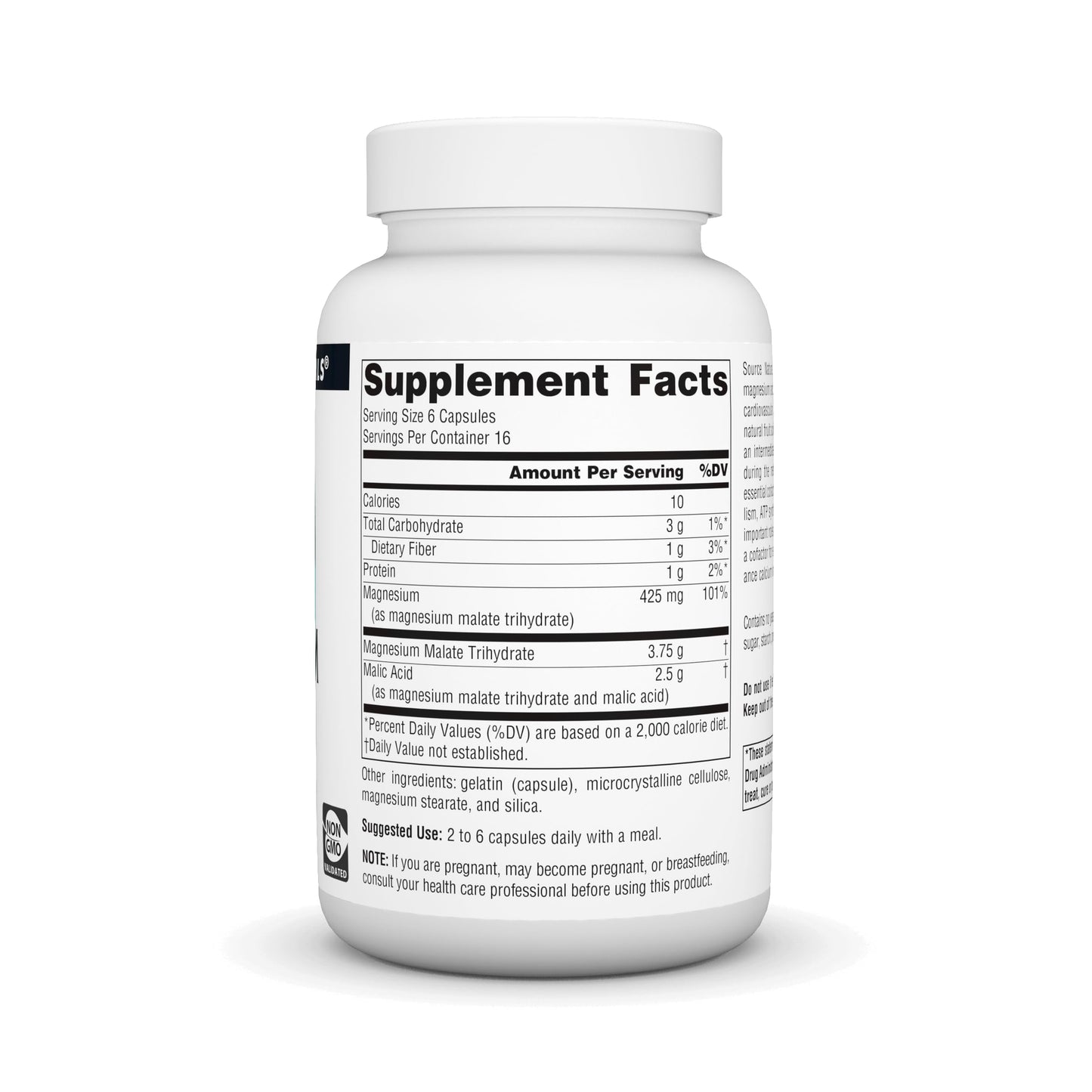 Pre-Order | Arrives in 5–10 Days – Source Naturals Magnesium Malate 3750 mg Per Serving Essential Magnesium Malic Acid Supplement - 100 Capsules