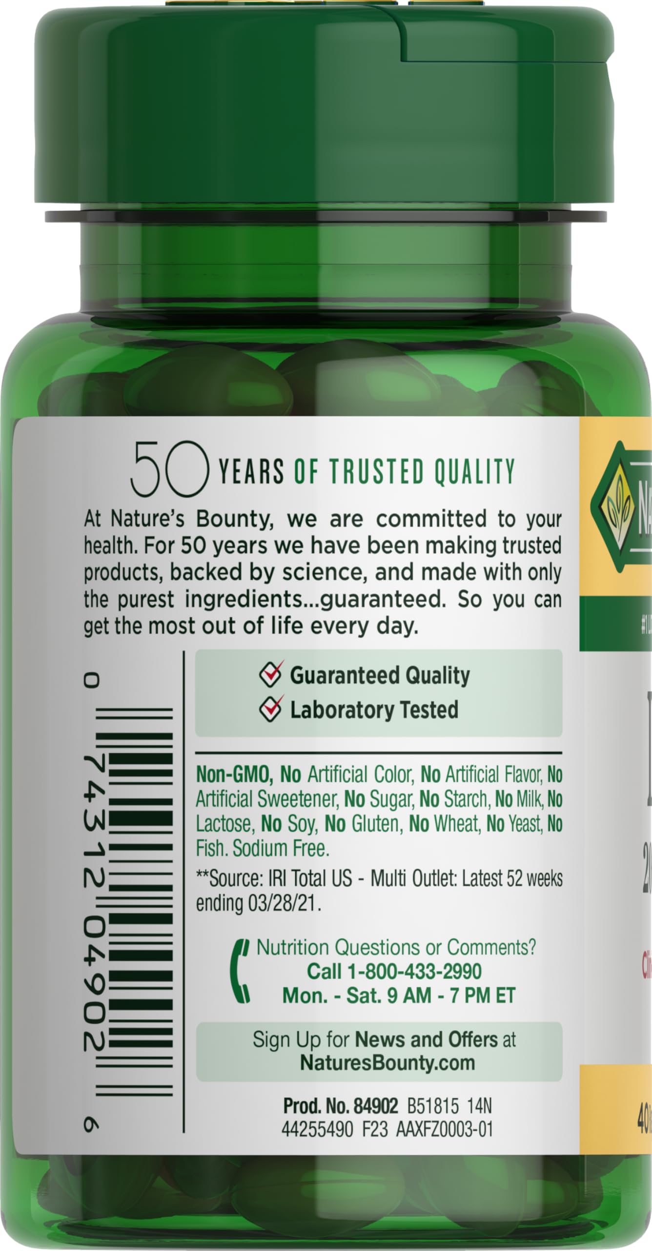 Nature's Bounty Lutein Pills, Eye Health Supplements and Vitamins, Support Vision Health, 20 mg, 40 Softgels