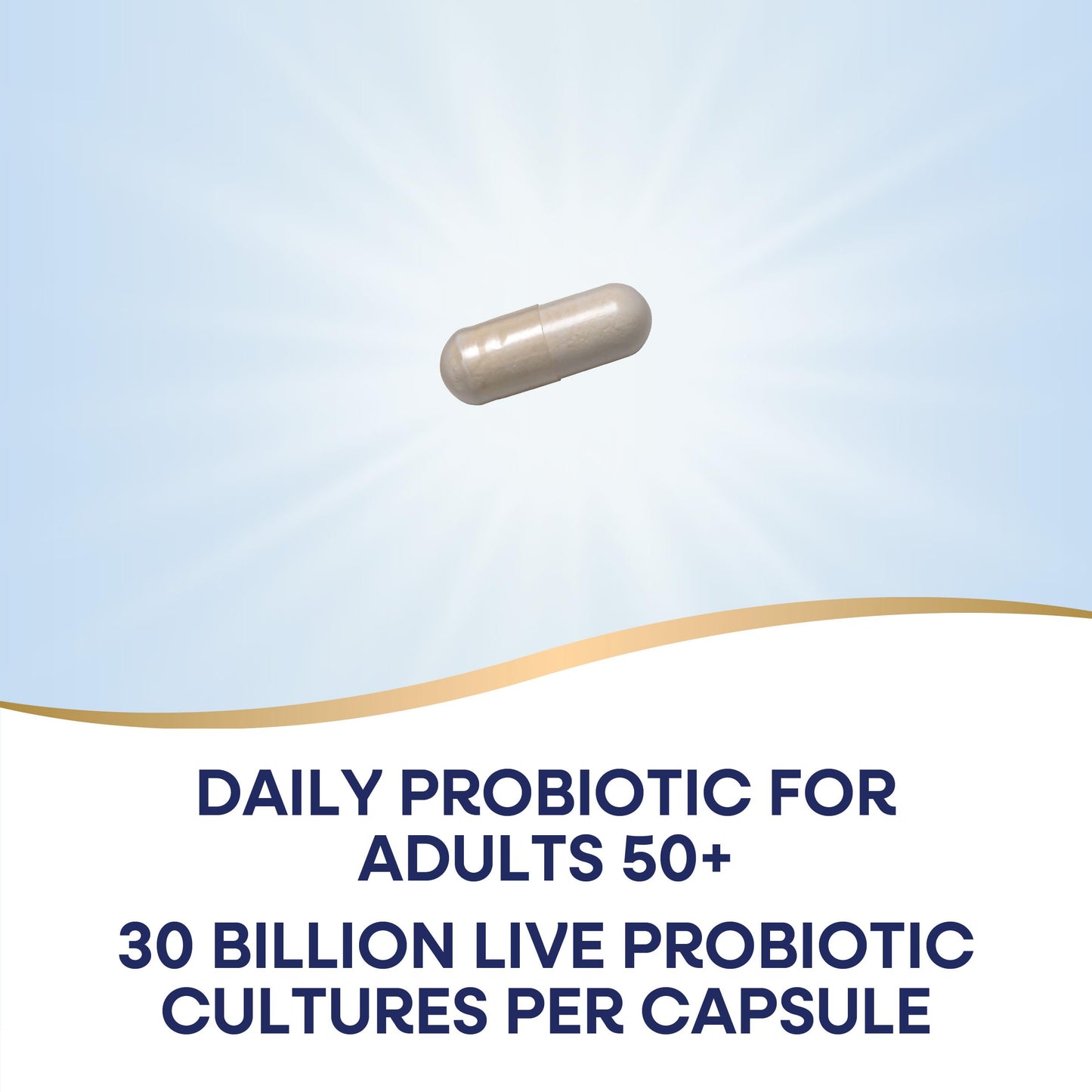 Nature's Way Fortify 50+ Daily Probiotic for Men and Women, 30 Billion Live Cultures, Colon, Digestive, and Immune Health Support* Supplement, 30 Capsules