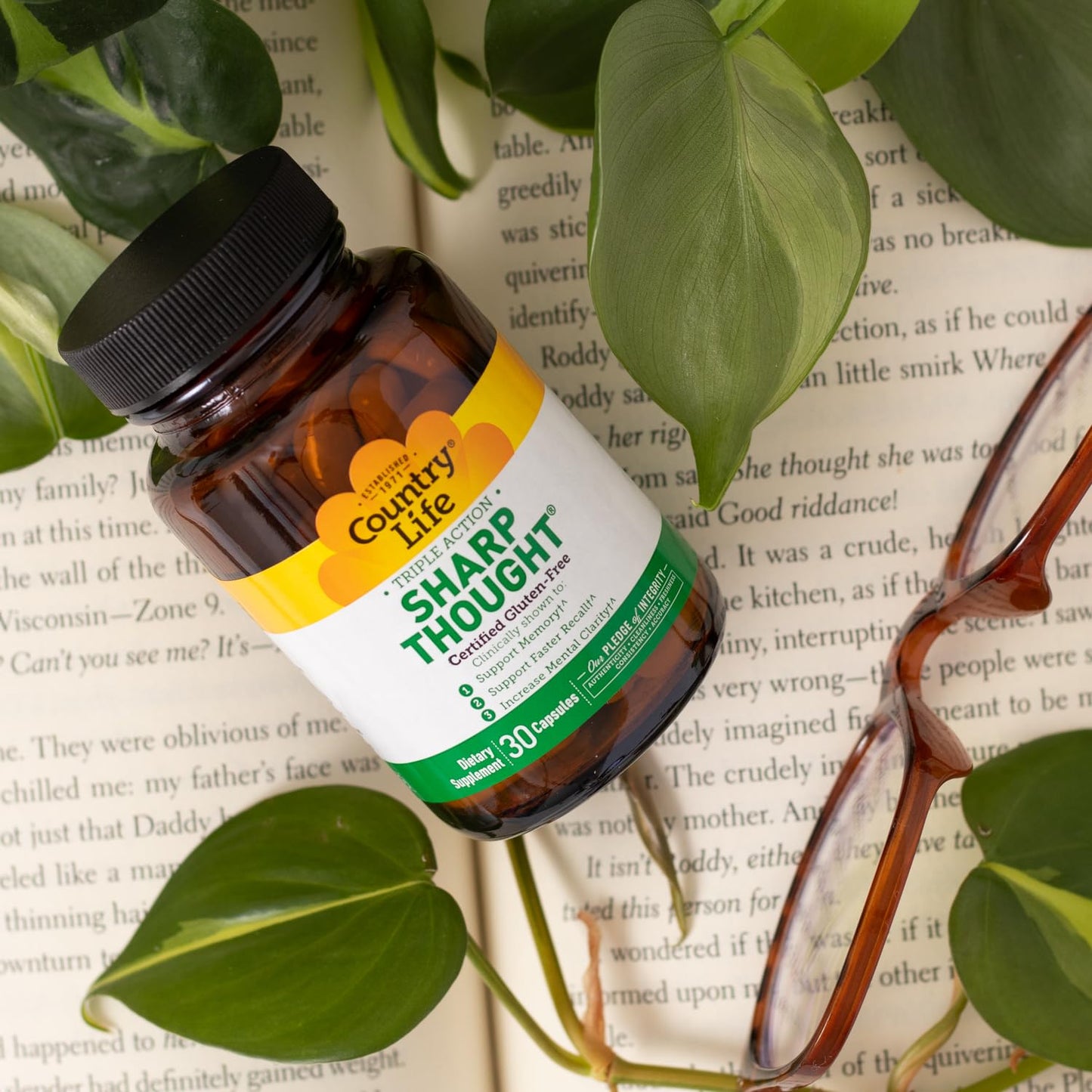 Pre-Order | Arrives in 5–10 Days – Country Life Sharp Thought 30 Capsules, Certified Gluten Free…