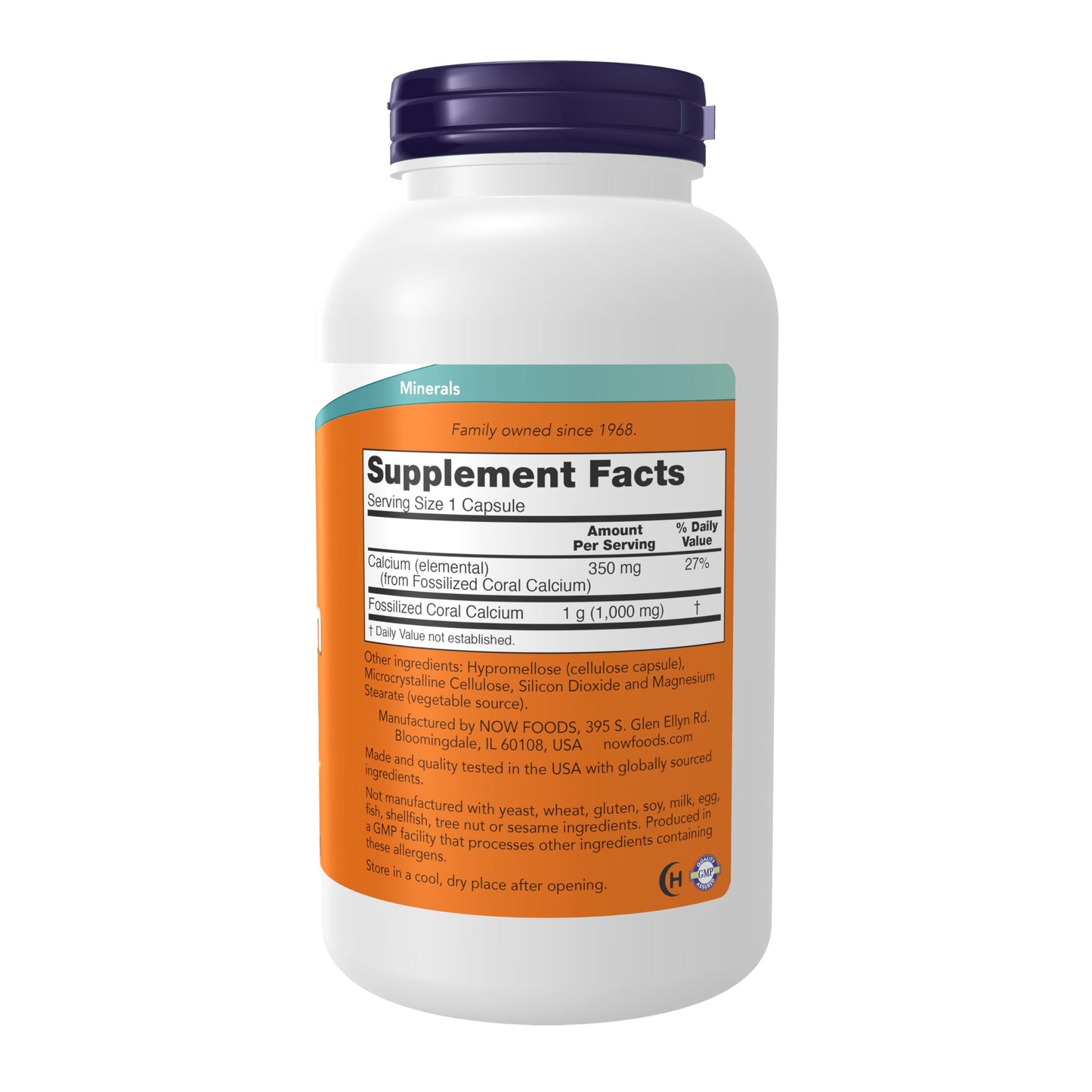 Pre-Order | Arrives in 5–10 Days – NOW Foods Supplements, Coral Calcium 1,000 mg, Bone Health*, Healthy pH Balance*, 250 Veg Capsules