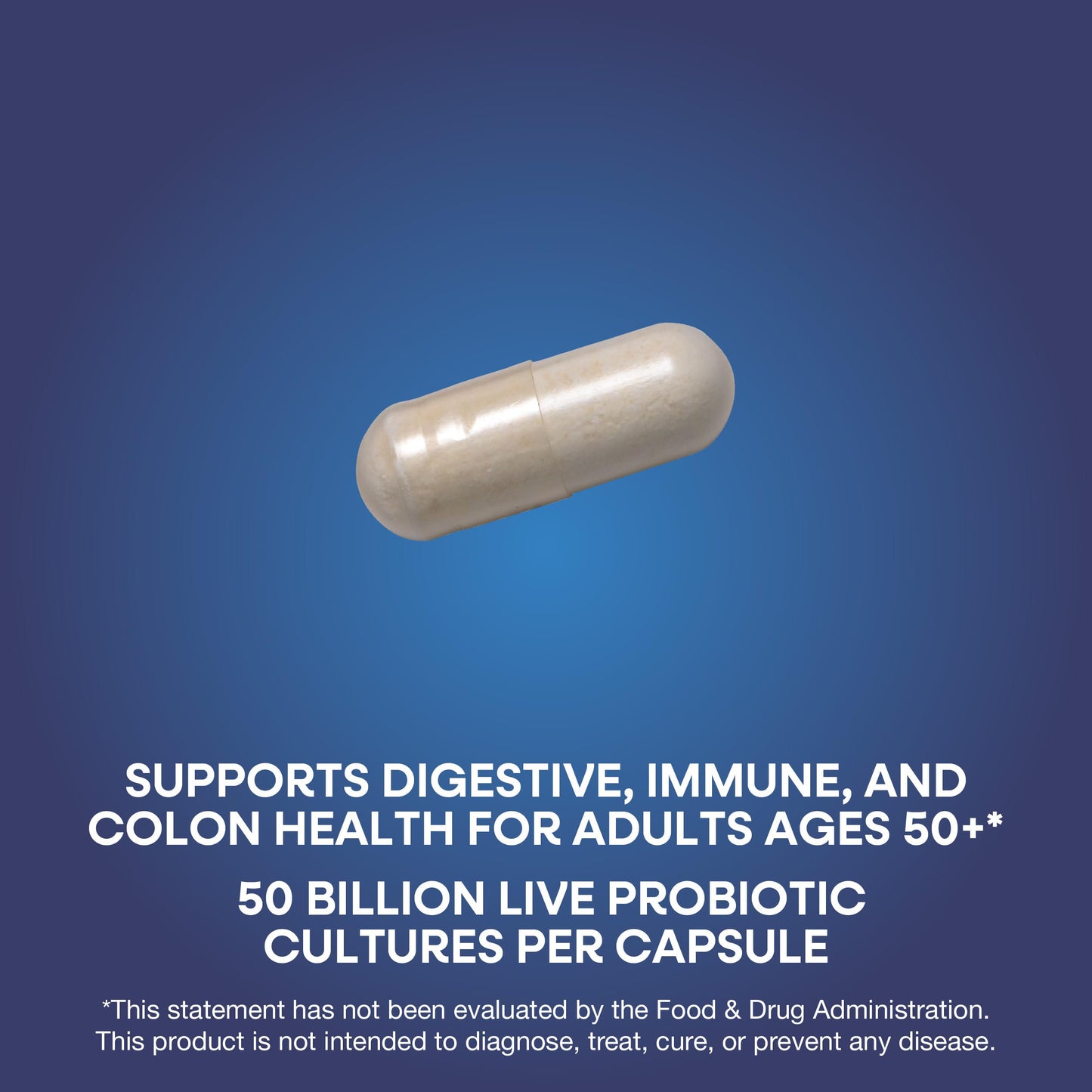 Nature’s Way Fortify Extra Strength(1) Probiotic Age 50+, 50 Billion Live Cultures, 11 Strains, Prebiotics, Digestive Health*, Immune Support*, Colon Health*, 30 Capsules