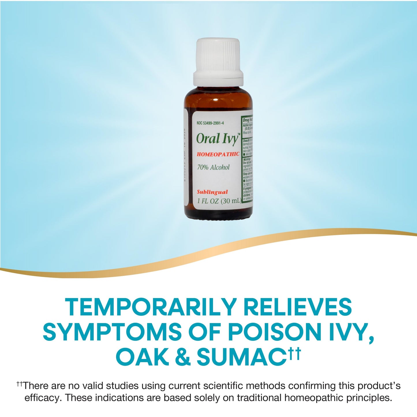 Nature's Way Boericke & Tafel Oral Ivy Liquid, Poison Ivy & Oak Treatment**, Relieves Itching & Burning**, 1 Fl. Oz