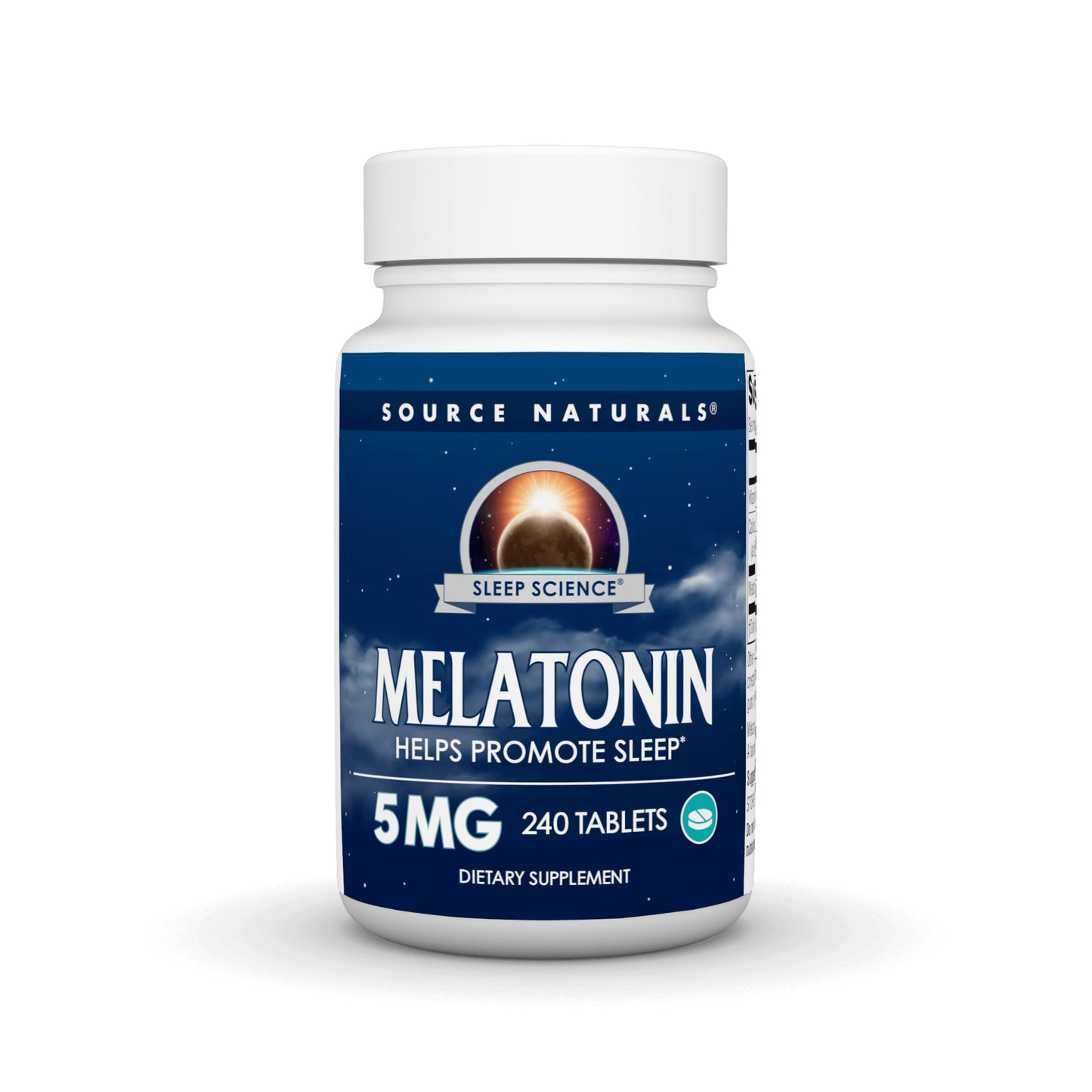 Pre-Order | Arrives in 5–10 Days – Source Naturals Melatonin 5 mg - 240 Tablets