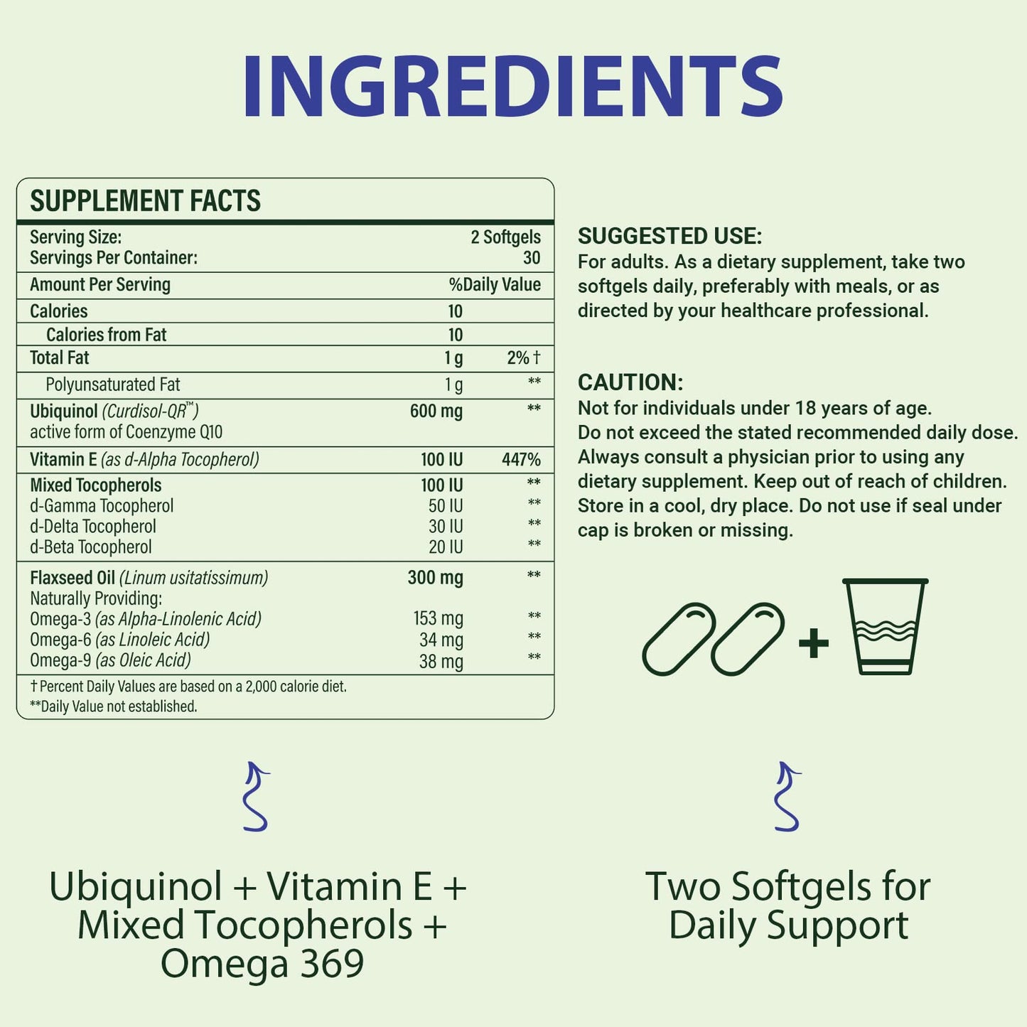 Pre-Order | Arrives in 5–10 Days – CoQ10 600mg Softgels | High Absorption CoQ10 Ubiquinol Supplement | Reduced Form Enhanced with Vitamin E & Omega 3 6 9 | Antioxidant Powerhouse for Heart Health | 120 Softgels