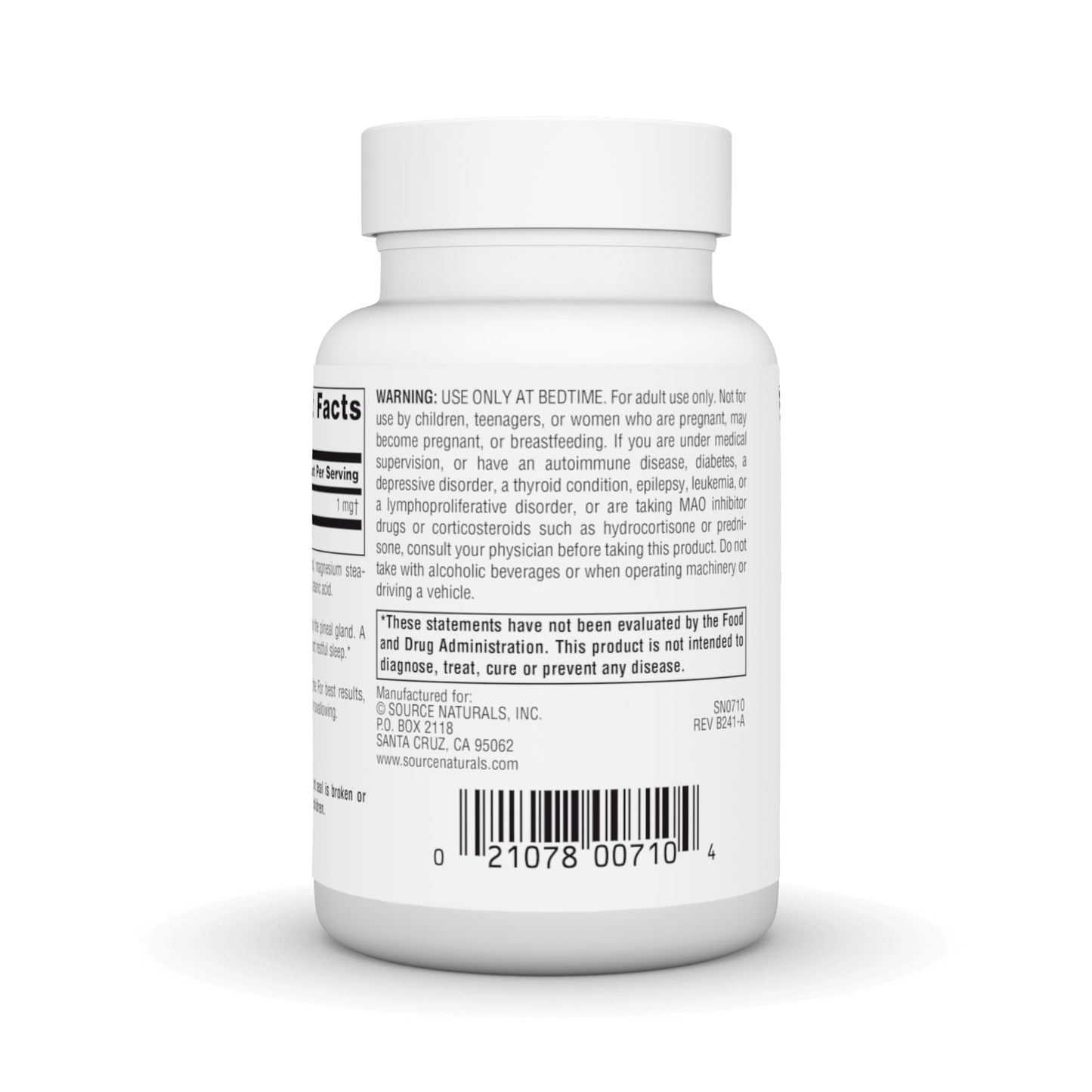 Pre-Order | Arrives in 5–10 Days – Source Naturals Melatonin, Helps Promote Sleep*, 1 mg - 200 Peppermint Flavored Lozenges