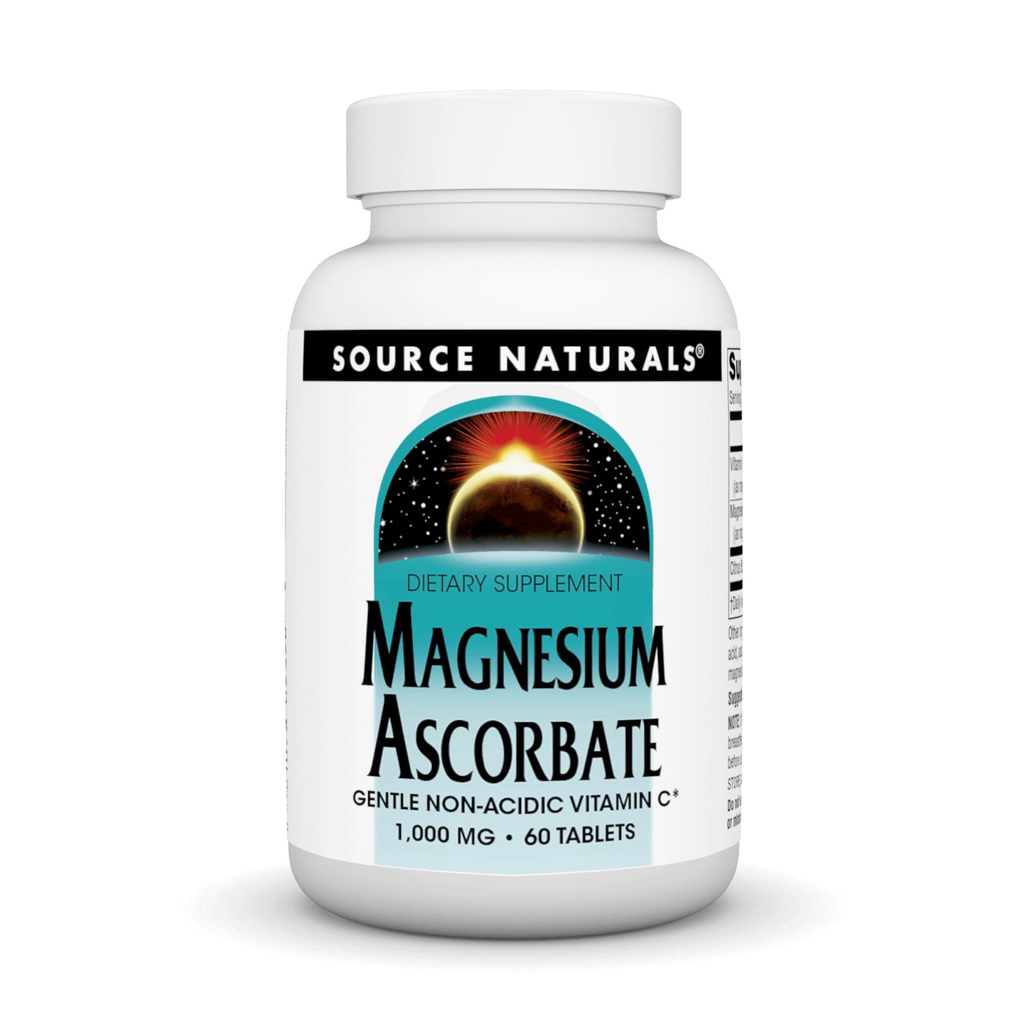 Pre-Order | Arrives in 5–10 Days – Source Naturals Magnesium Ascorbate, Non-Acidic Vitamin C* -1000 mg, 60 Tablets