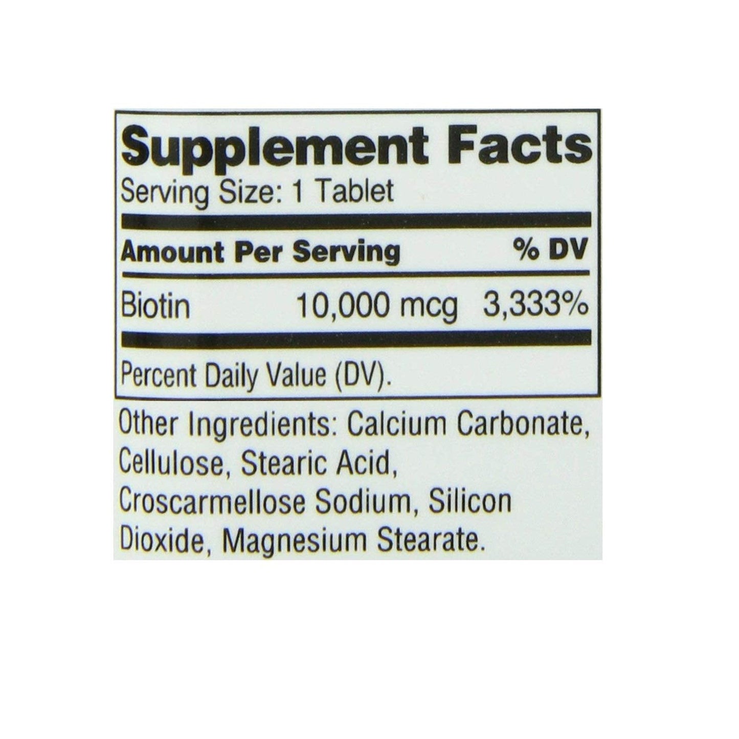 21st Century Biotin 10000 mcg, 120 Tablets (Pack of 3)