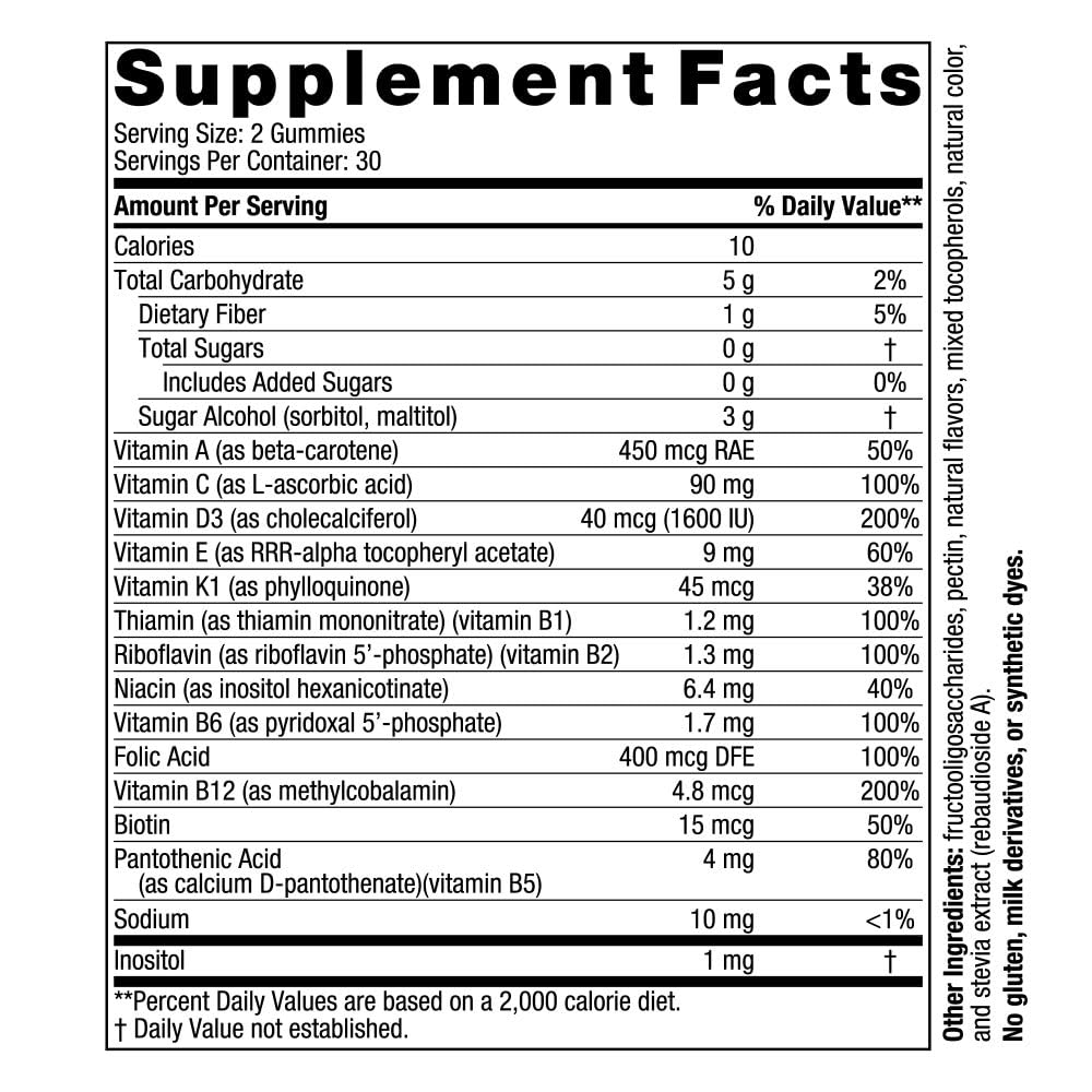 Pre-Order | Arrives in 5–10 Days – Nordic Naturals Zero Sugar Multi Gummies - Vegetarian Multivitamin Supplement - Passionfruit Mango - 60 Pectin-Based Gummies - 12 Essential Vitamins for Adults - Non-GMO - 30 Servings