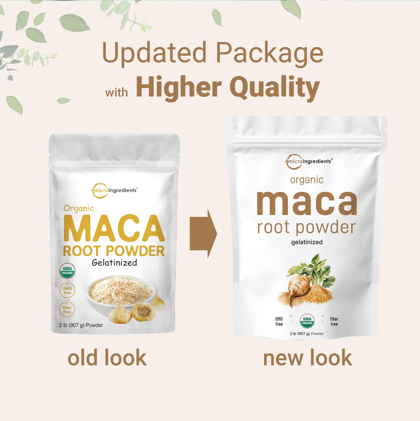 Pre-Order | Arrives in 5–10 Days – Organic Maca Root Powder, 2 Pound, Gelatinized for Better Absorption, Rich in Antioxidants, Help Energy, Stamina, Endurance, Strength and Immune System, No GMOs, Vegan Friendly and Peru Origin