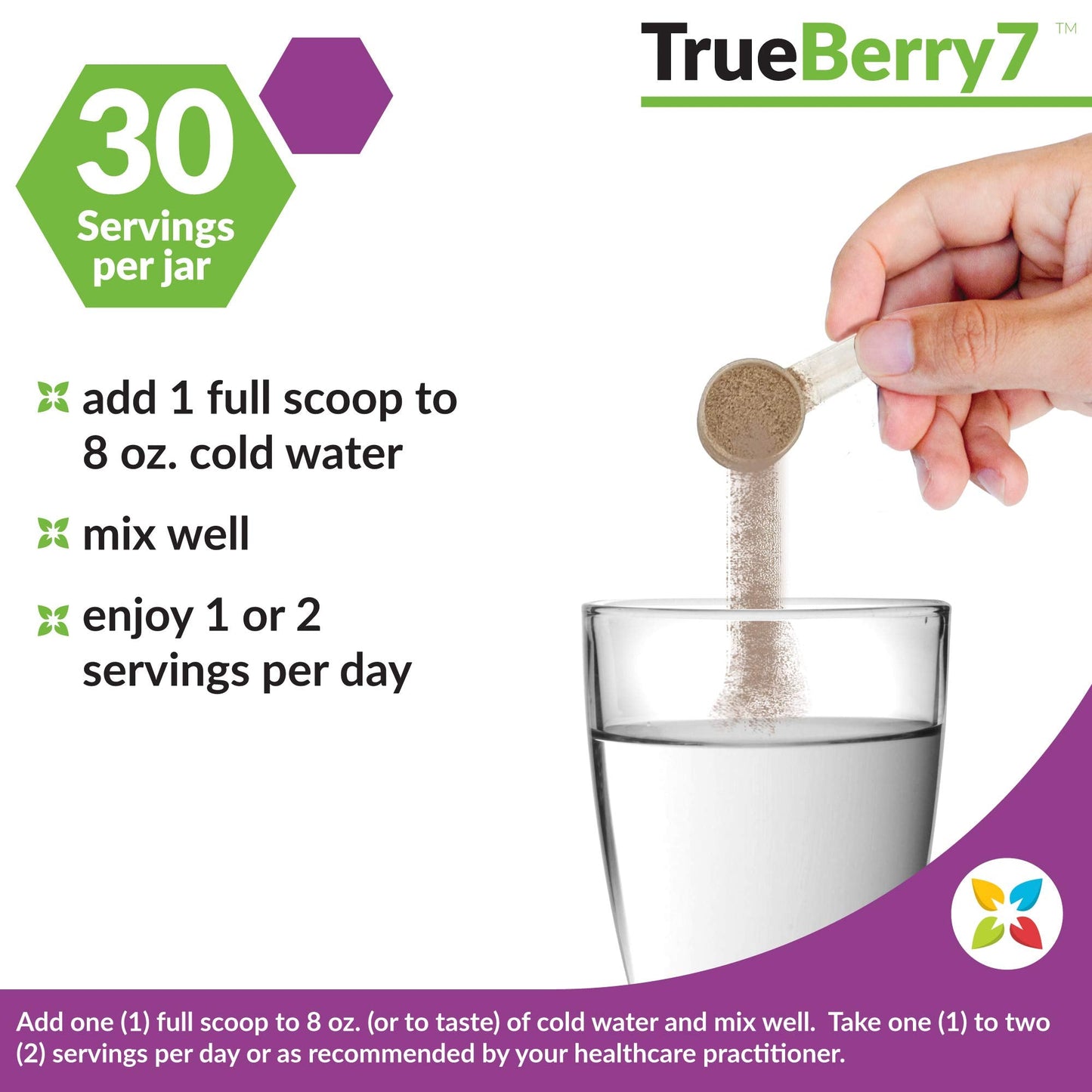 NatureCity True-Berry-7 Super Polyphenol Fruit Blend Drink Mix - Immune Support Supplement with Organic Elderberry Extract Antioxidants Supplement - 7 Scientifically Backed Ingredients (30 Servings)