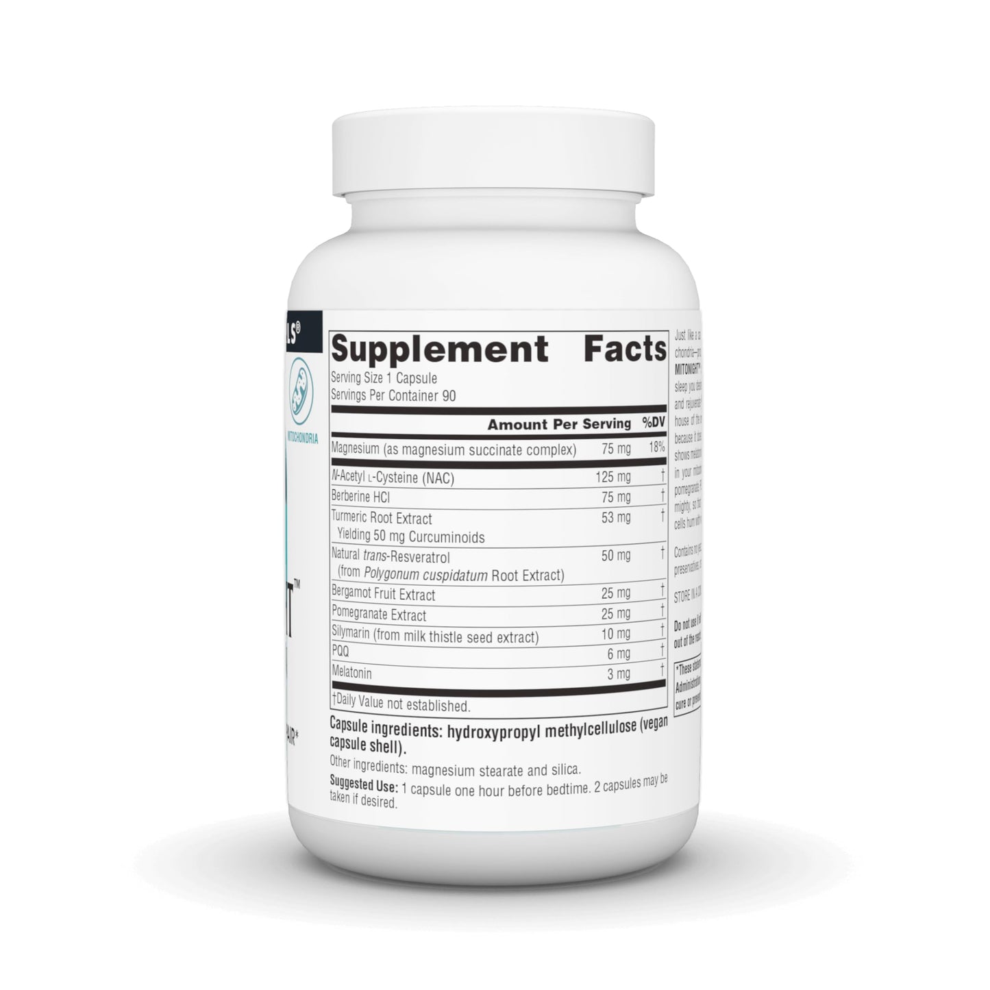 Pre-Order | Arrives in 5–10 Days – Source Naturals MitoNight™ with Melatonin, Evening Care for Mitochondrial Repair* - 90 Capsules