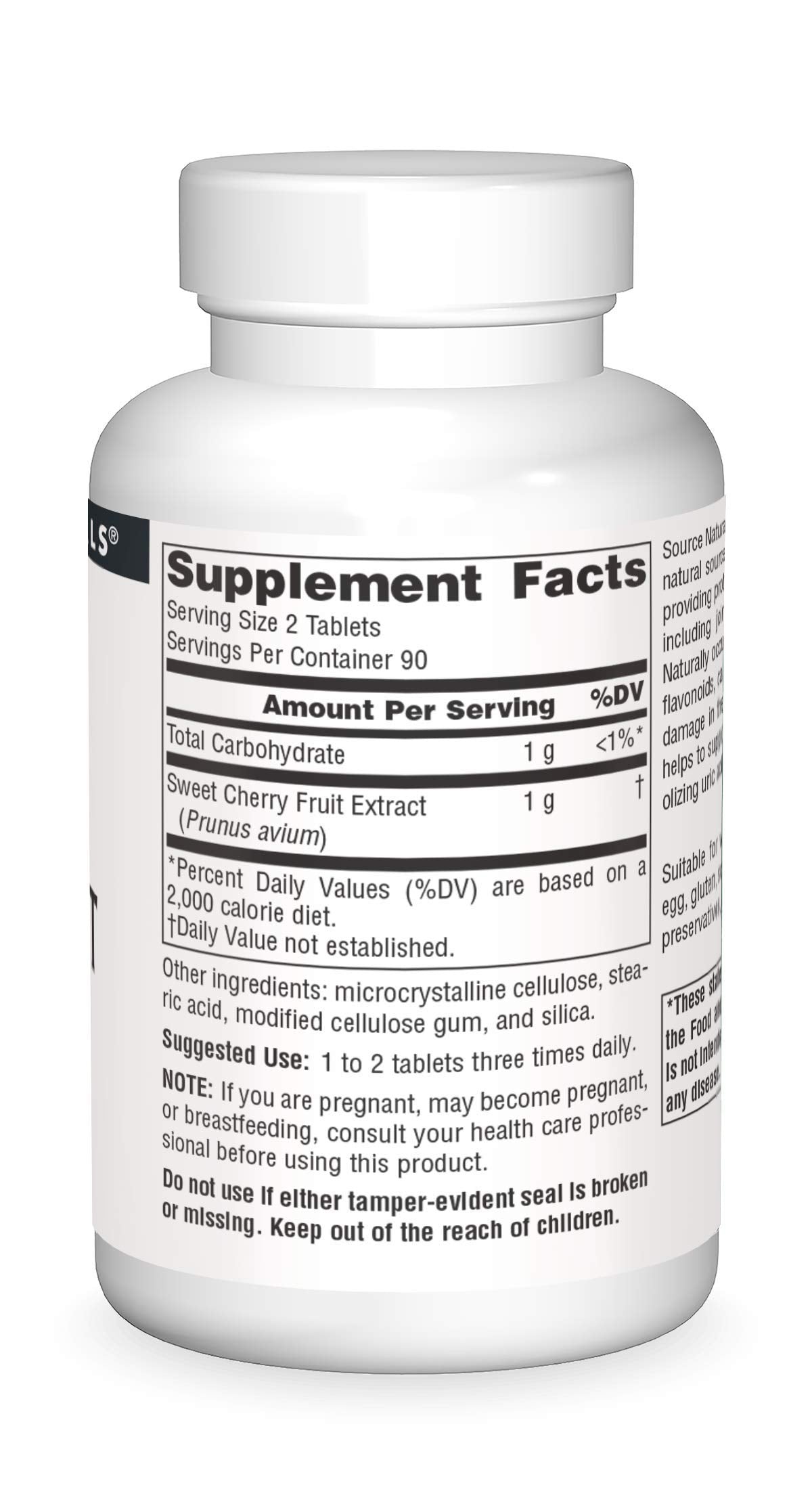 Source Naturals Cherry Fruit Extract, Natural Source of flavonoids That act as antioxidants*, 500 mg - 180 Tablets