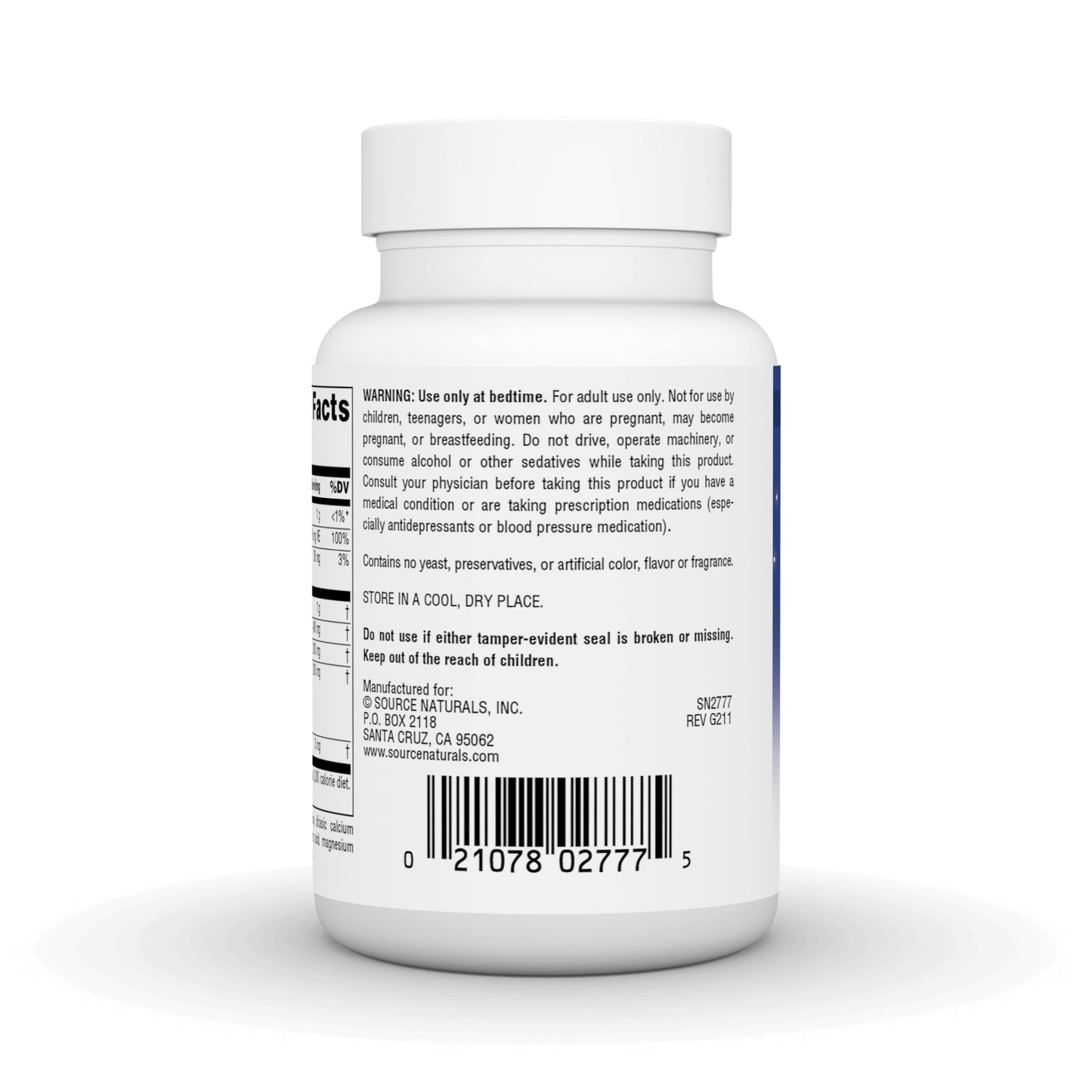 Pre-Order | Arrives in 5–10 Days – Source Naturals Sleep Science Sleep Rejuvenation, Melatonin and Tryptophan Complex - 30 Tablets