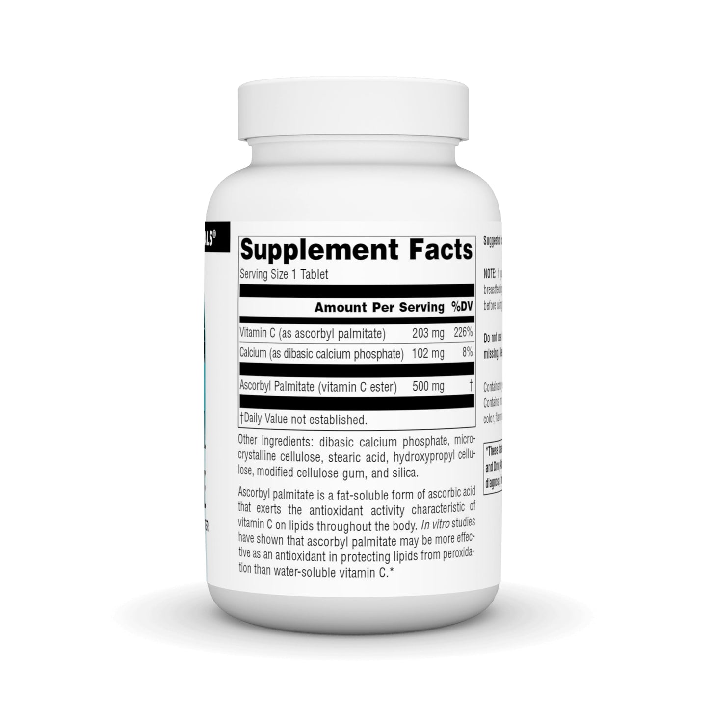 Pre-Order | Arrives in 5–10 Days – Source Naturals Ascorbyl Palmitate 500mg Fat-Soluble Vitamin C Ester Supplement - 90 Tablets