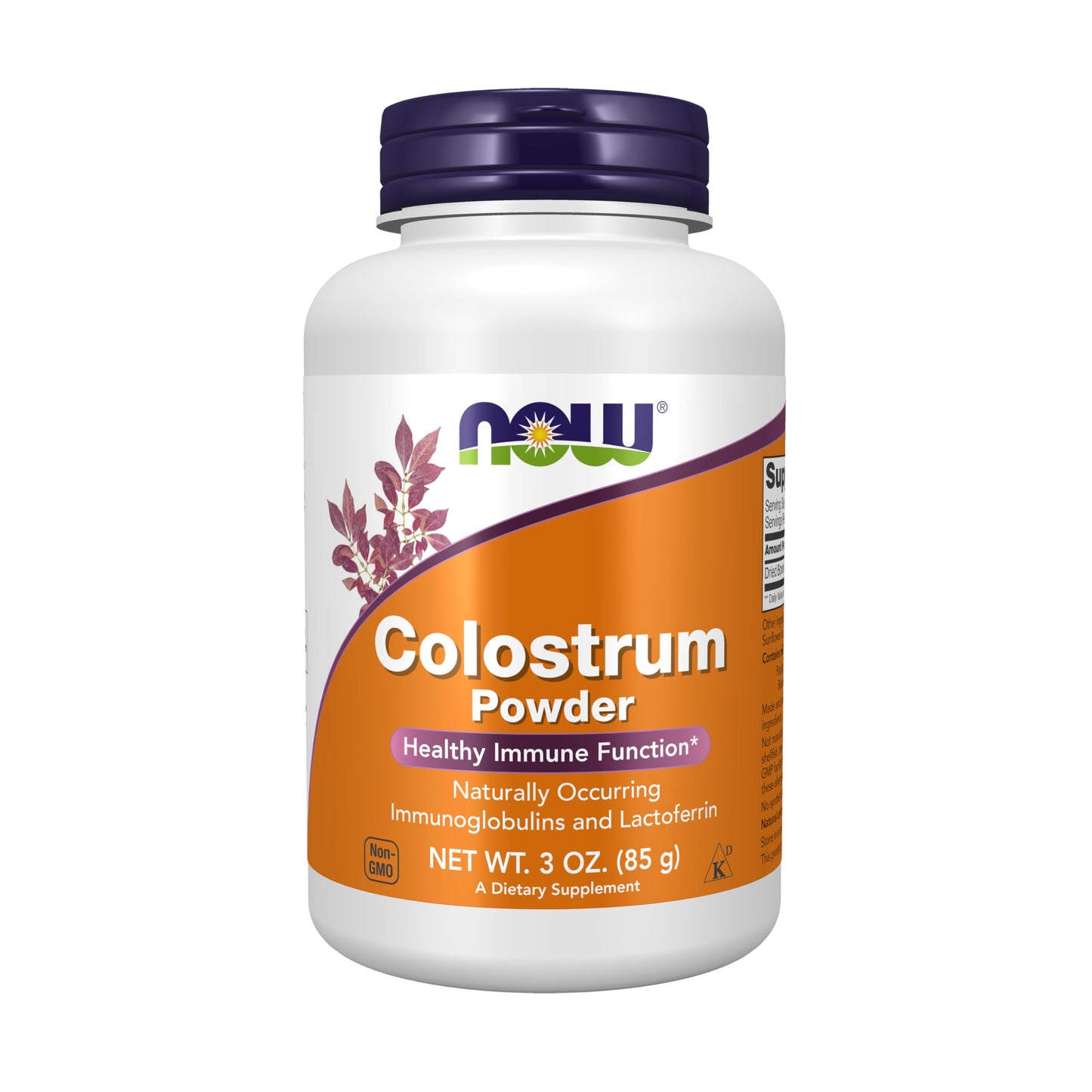 NOW Foods Supplements, Colostrum Powder, Naturally occurring Immunoglobulins and Lactoferrin, 3-Ounce