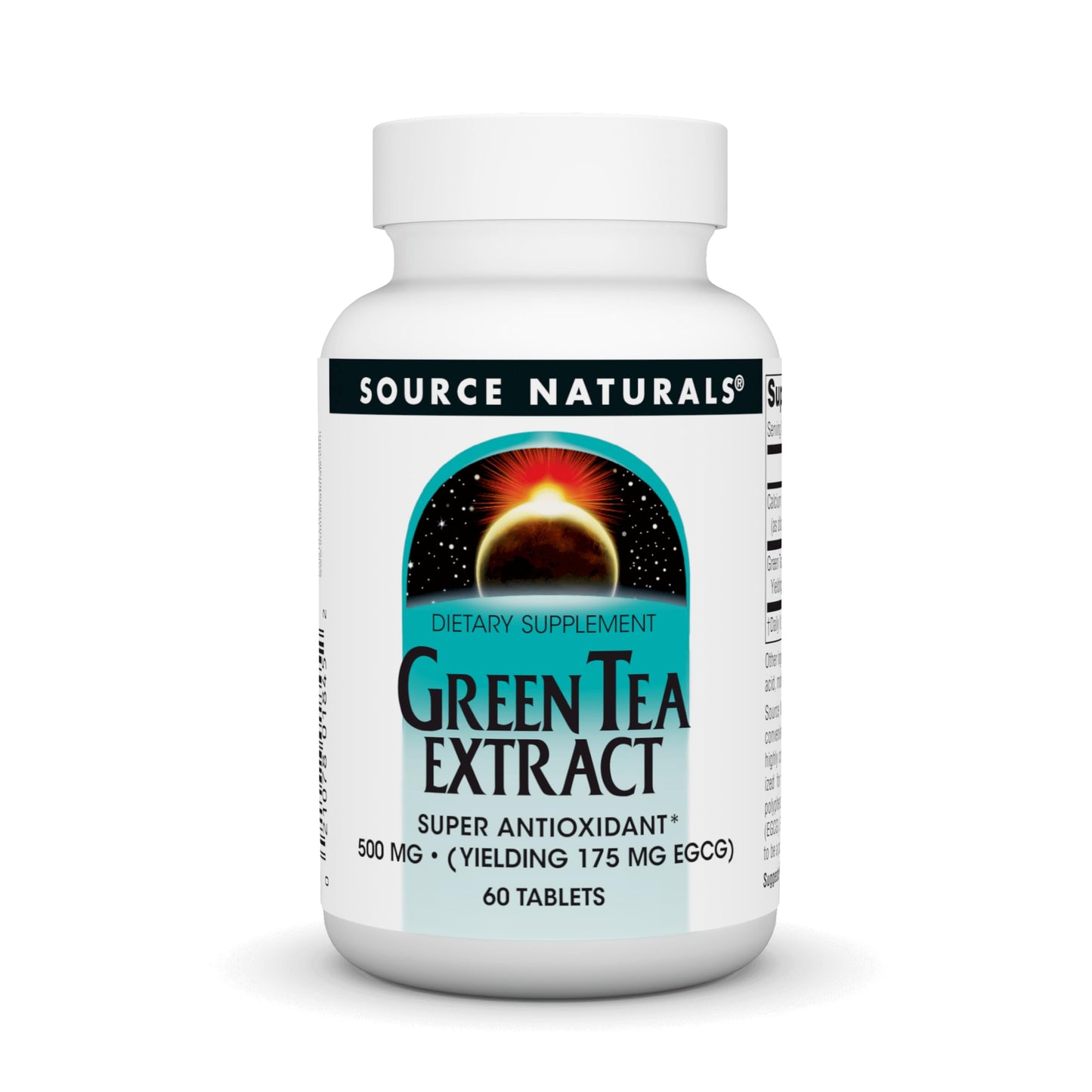 Pre-Order | Arrives in 5–10 Days – Source Naturals Green Tea Extract 500 mg Super Antioxidant* - 60 Tablets