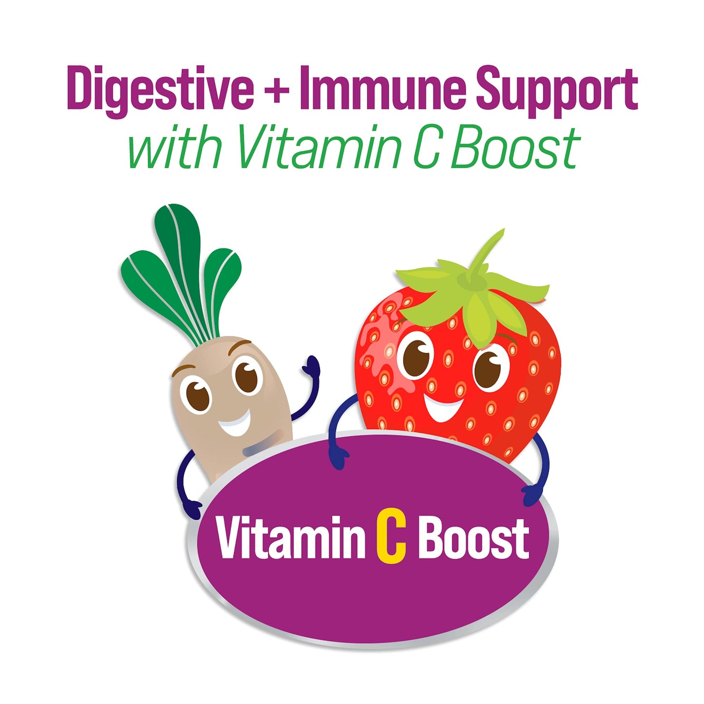 Pre-Order | Arrives in 5–10 Days – Culturelle Daily Probiotic for Kids + Veggie Fiber Gummies (Ages 3+) 30 Count Berry Flavor - Probiotics for Digestive Health & Immune Support Plus Vitamin C Kids Boost