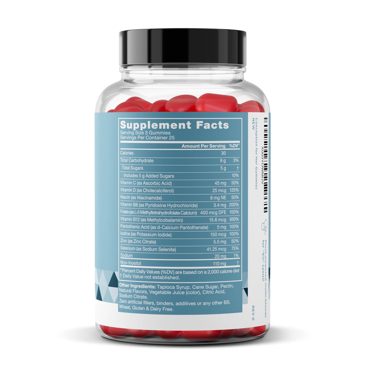 Pre-Order | Arrives in 5–10 Days – Conception for Her Fertility Gummies - Fertility Supplements for Women with Myo Inositol, Folate & More Essential Nutrients - Delicious Juicy Strawberry Hormone Balance Vitamins, 75 ct Gummies