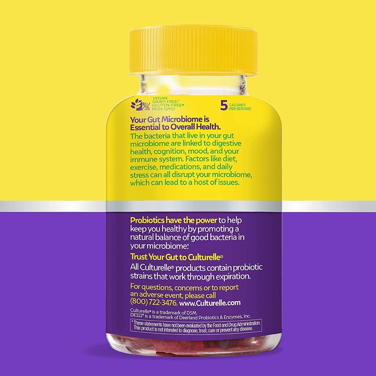 Pre-Order | Arrives in 5–10 Days – Culturelle Kids Daily Probiotic Supplement & Daily Probiotic Gummies for Women & Men, Berry Flavor, 52 Count, Naturally-Sourced Daily Probiotic + Prebiotic for Digestive Health, Non-GMO & Vegan