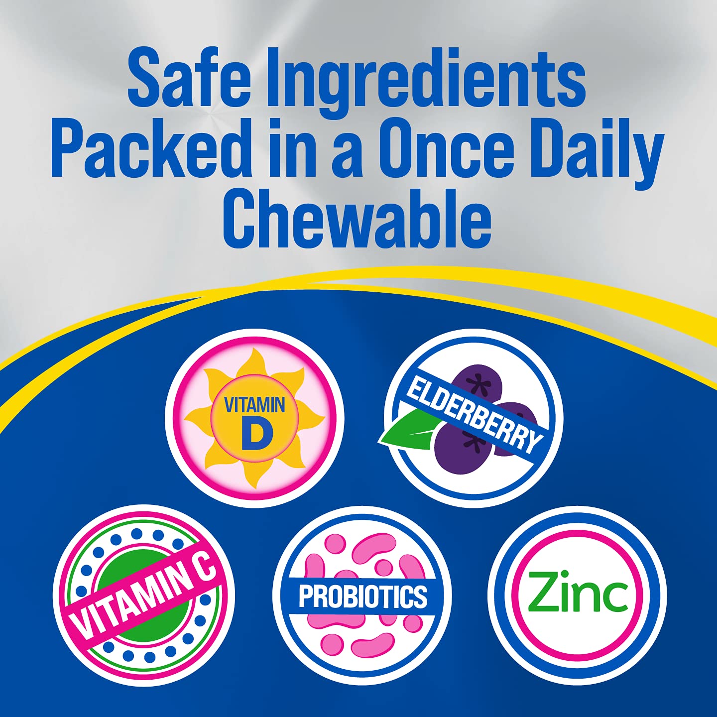 Pre-Order | Arrives in 5–10 Days – Culturelle Kids Complete Chewable Multivitamin + Probiotic for Kids & Immune Defense Probiotic with Vitamin C