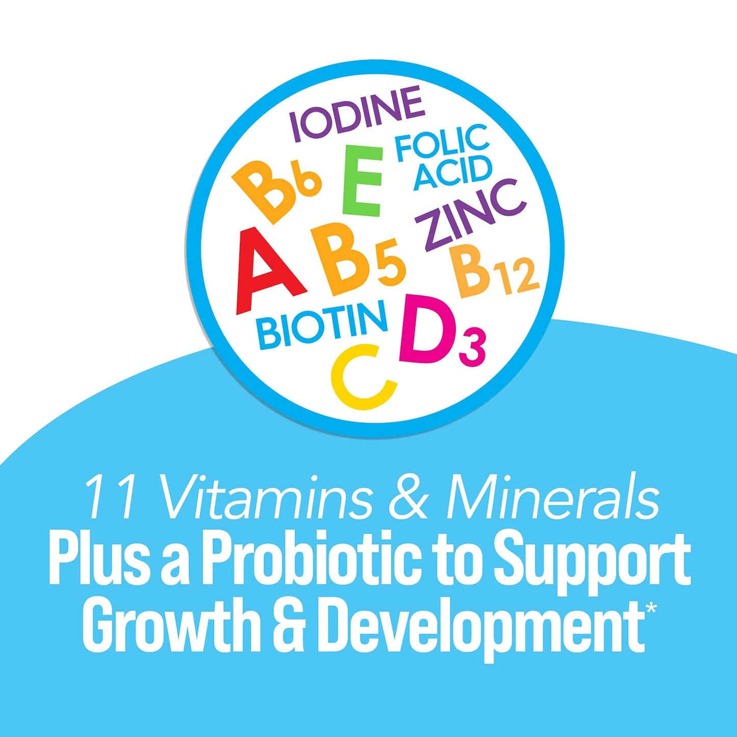Pre-Order | Arrives in 5–10 Days – Culturelle Kids Probiotic + Complete Multivitamin Chewable For Kids, Ages 3+, 30 Count, Digestive Health, Oral Health & Immune Support - With 11 Vitamins & Minerals, including Vitamin C, D3 & Zinc
